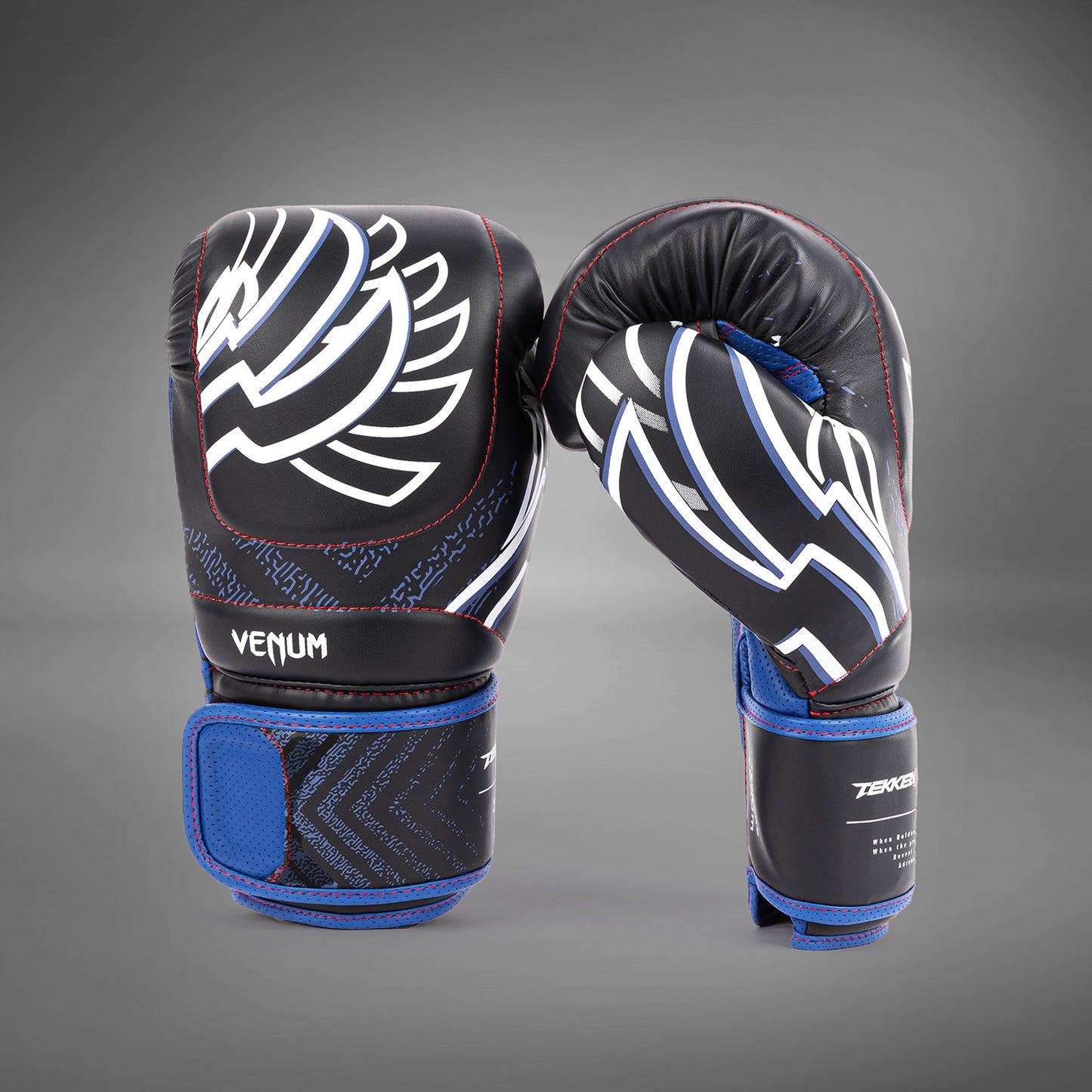 Venum x TEKKEN 8 - Jin Kazama Bokshandschoenen - Blauw/Zwart/Wit