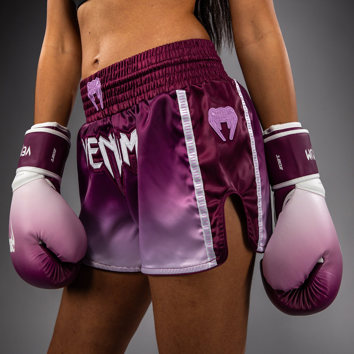 Venum Iris Muay Thai Shorts - Pruim/Wit
