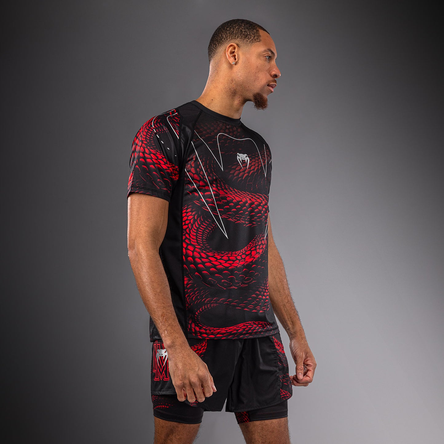 Venum Matupa Dry Tech T-shirt - Zwart/Rood/Zilver