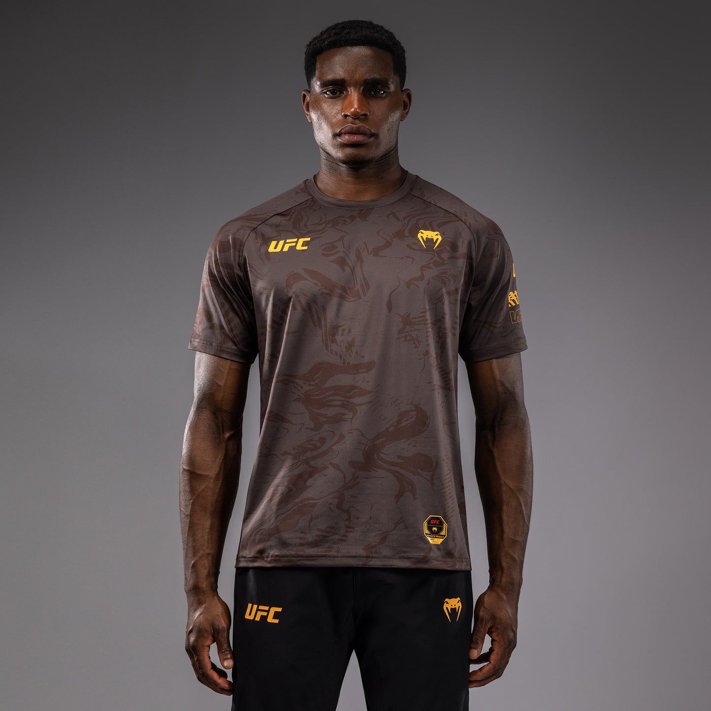 UFC Fusion by Venum Fight Week Dry-Tech T-shirt voor Heren - Earthen Brown