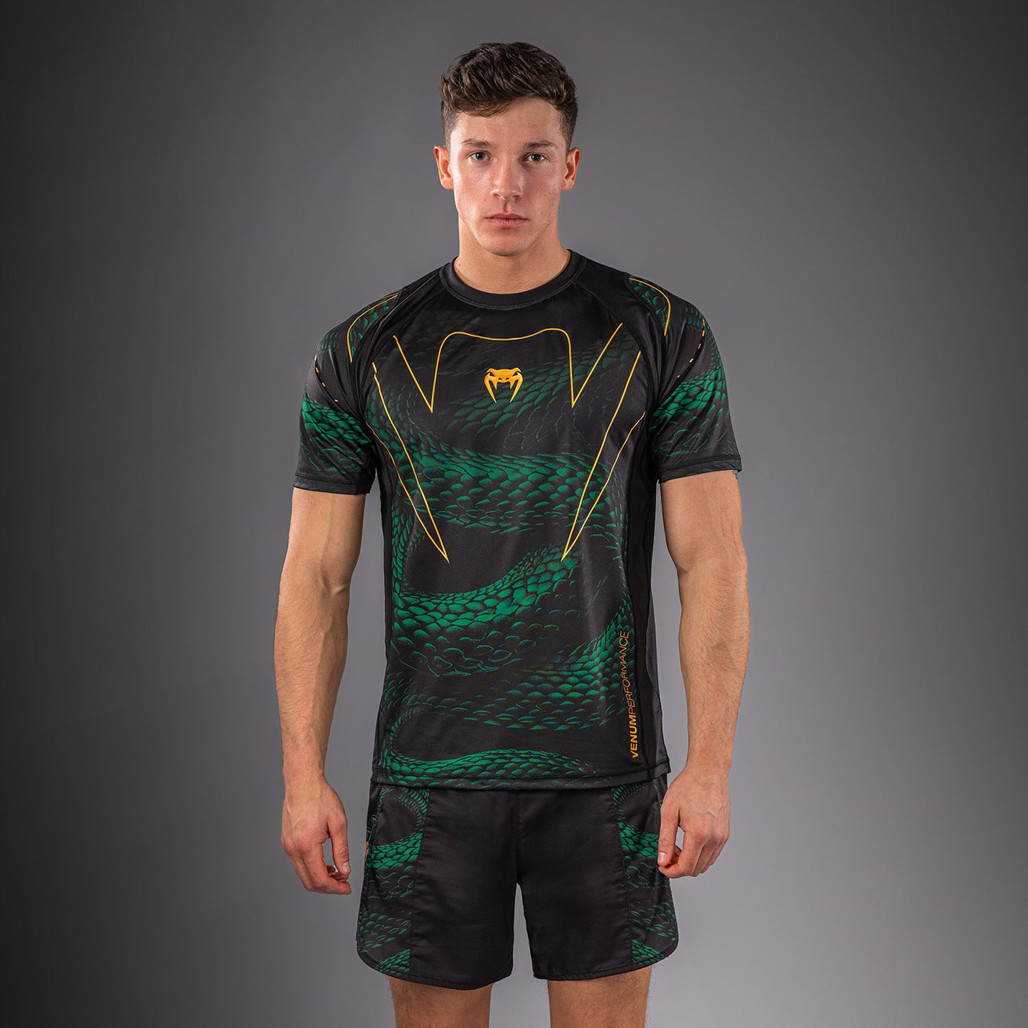 Venum Matupa Dry Tech T-shirt - Zwart/Groen/Goud