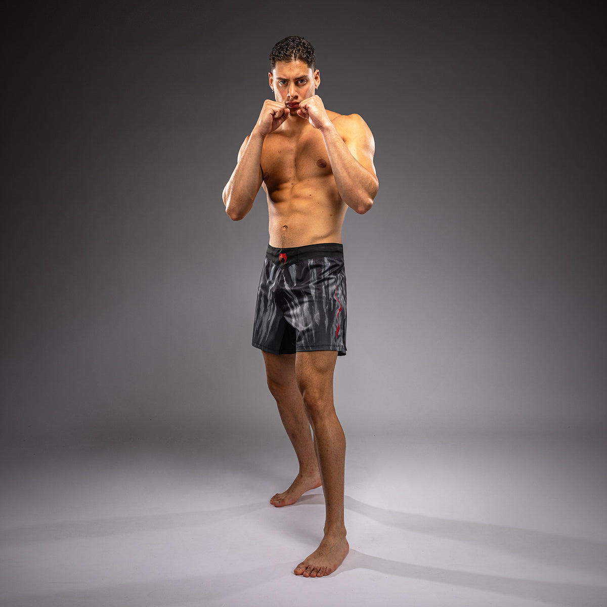 Venum Demon Fightshort - Zwart/Grijs