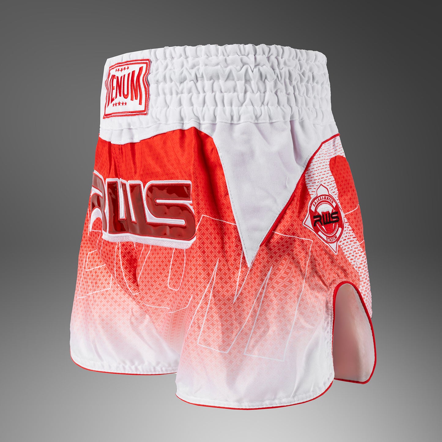Venum x RWS 2.0 Muay Thai Shorts – Wit/Rood