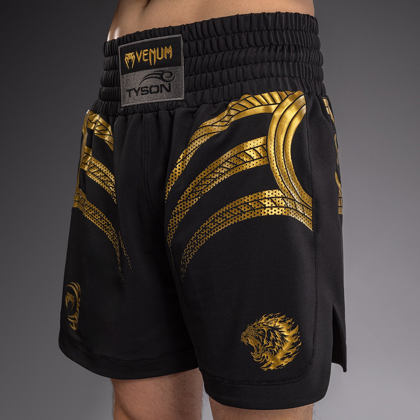 Venum x Mike Tyson Tiger Boksshort - Zwart/Goud