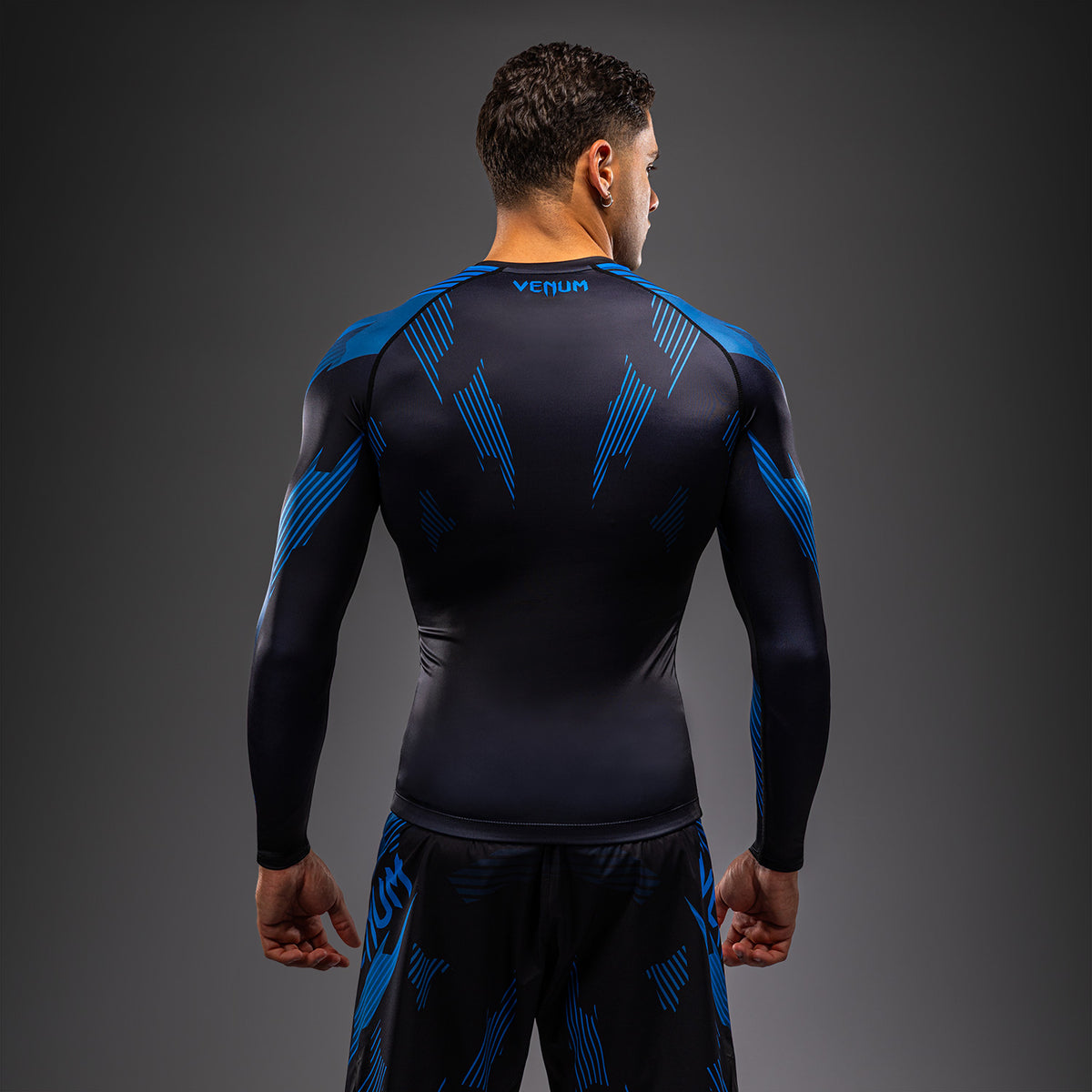 Venum No-Gi 6.0 Rashguard met lange mouwen - Zwart/Blauw