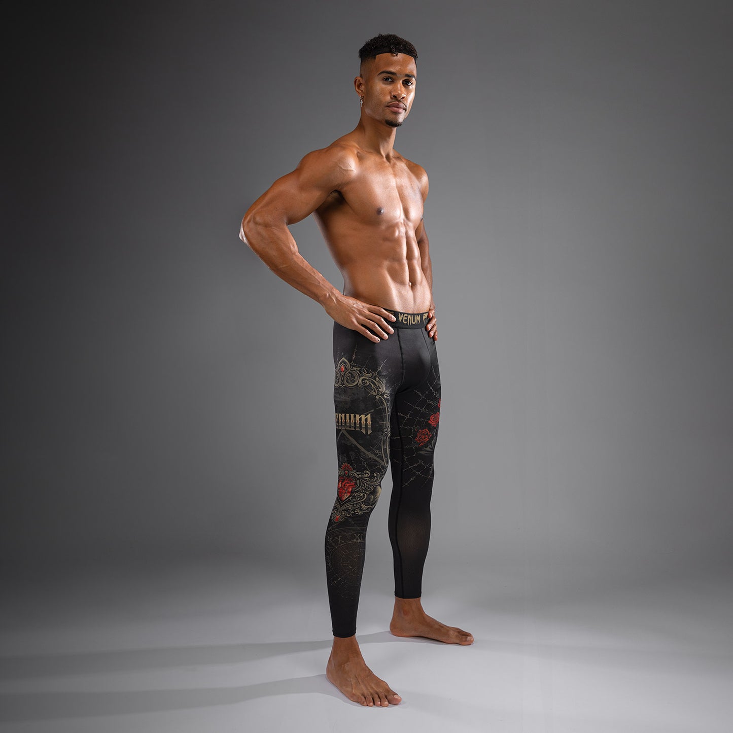 Venum Santa Muerte 5.0 Spats voor Heren - Diep Zwart/Goud