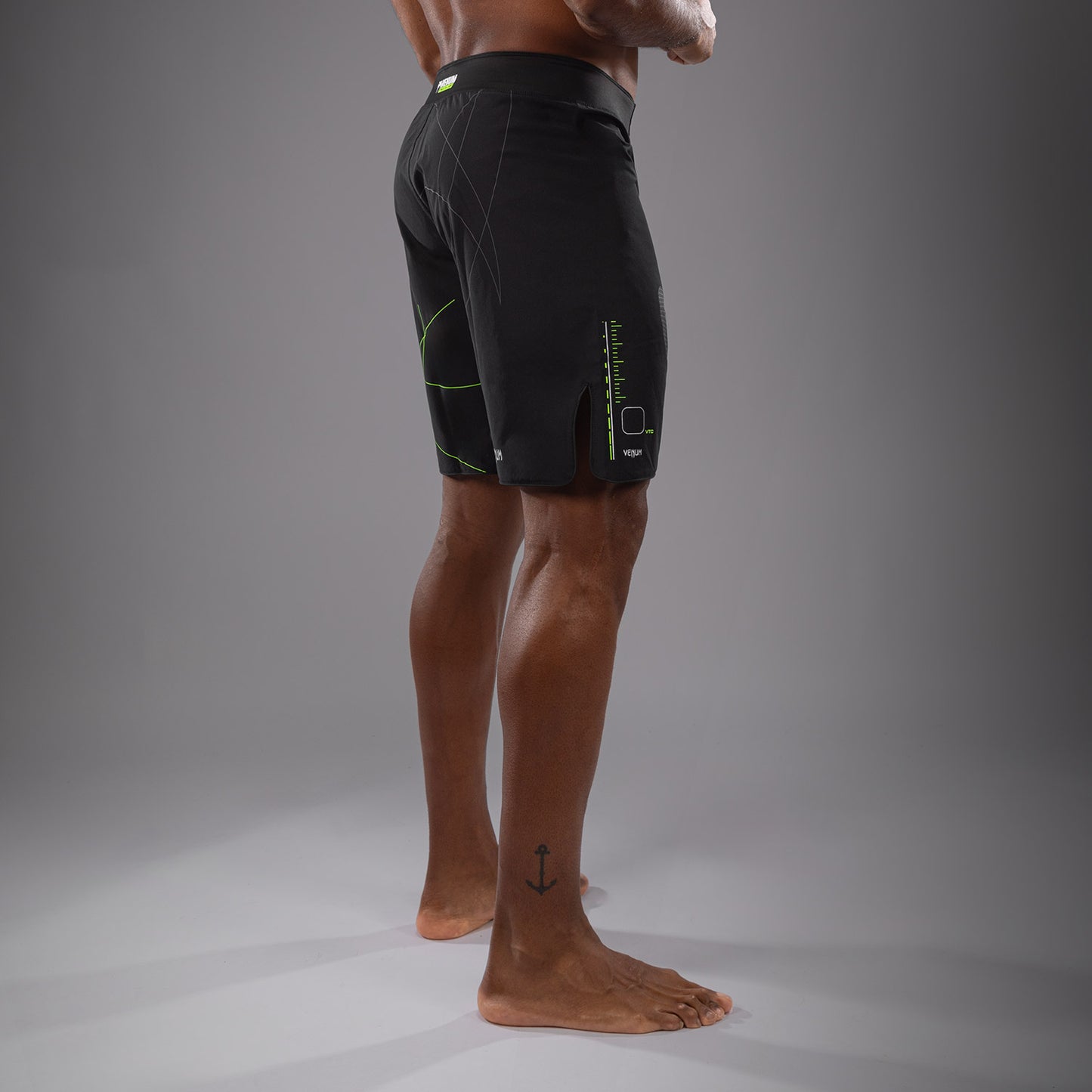 Venum Training Camp 4.0 Gevechtsshort - Zwart/Neon Groen