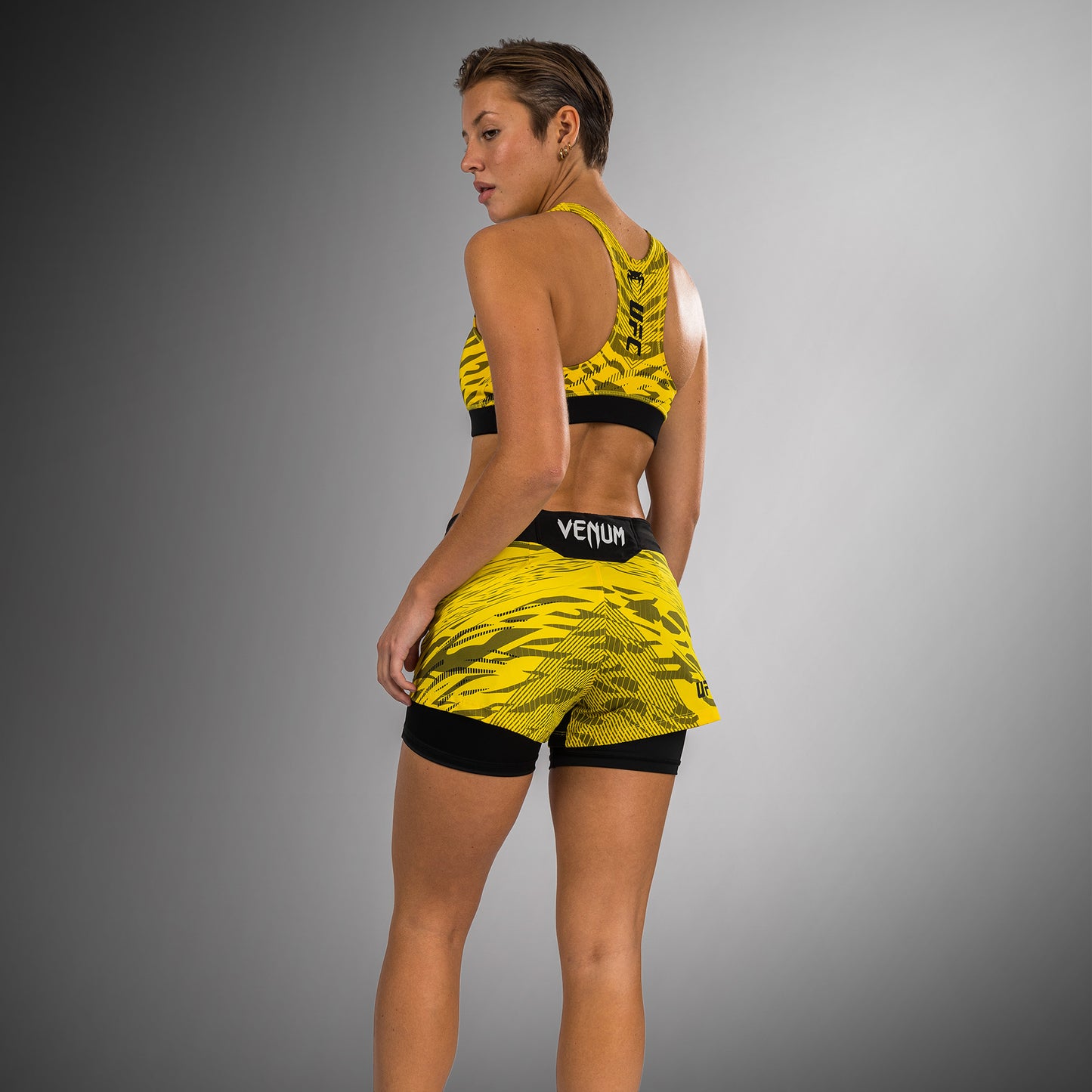 UFC Fusion by Venum Authentic Fight Night Fight Shorts voor Dames - Geel