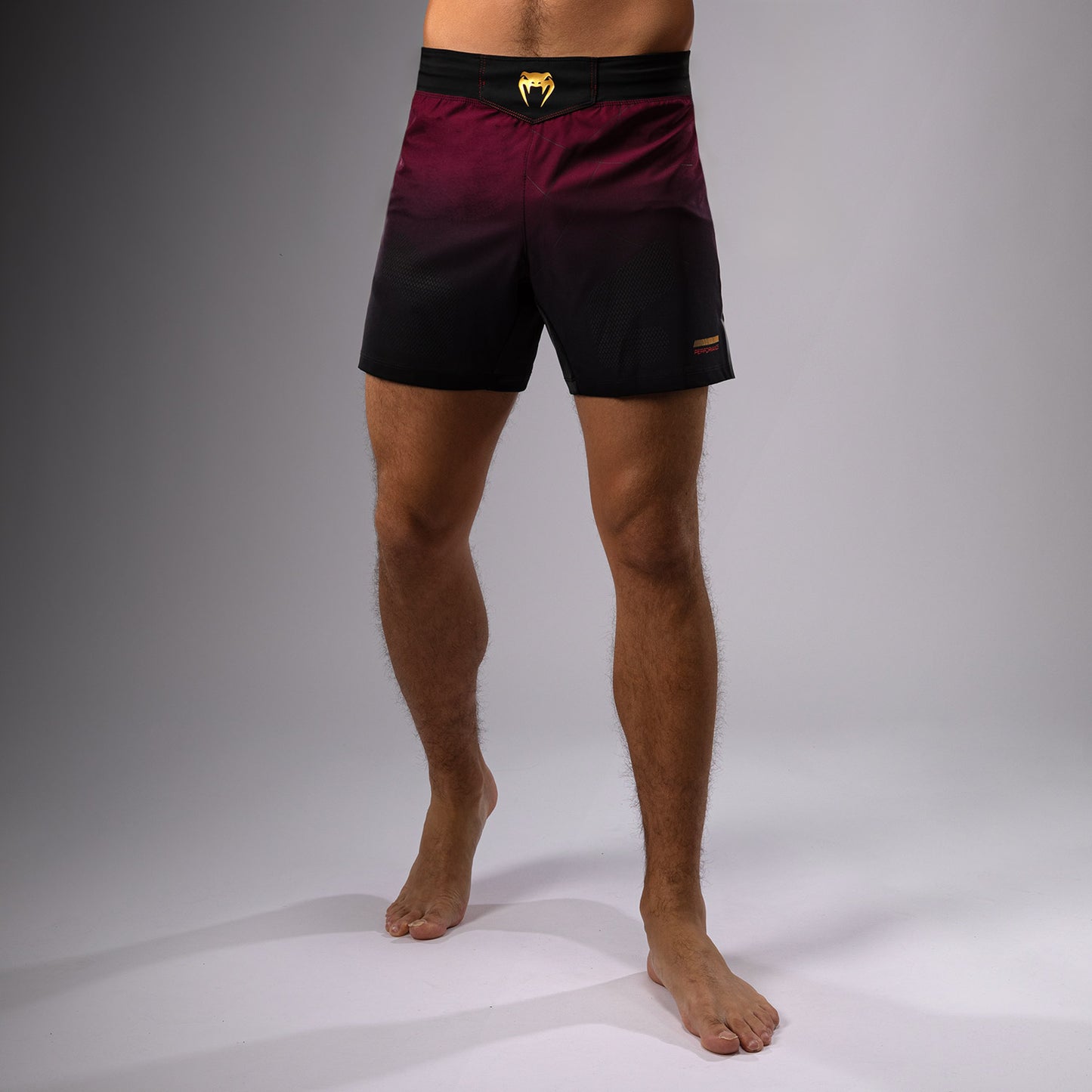Venum Tactical XT Gevechtsshort - Zwart/Bourgondië/Goud