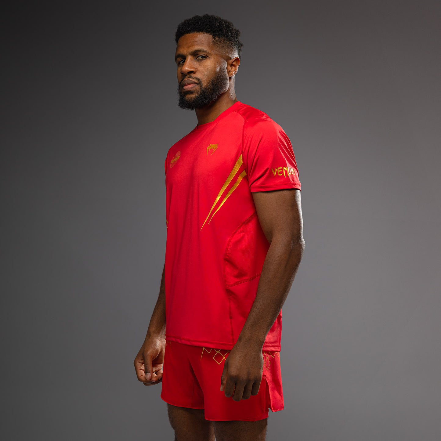 Venum x WOW FC Dry-Tech T-Shirt - Fury Rood/Goud