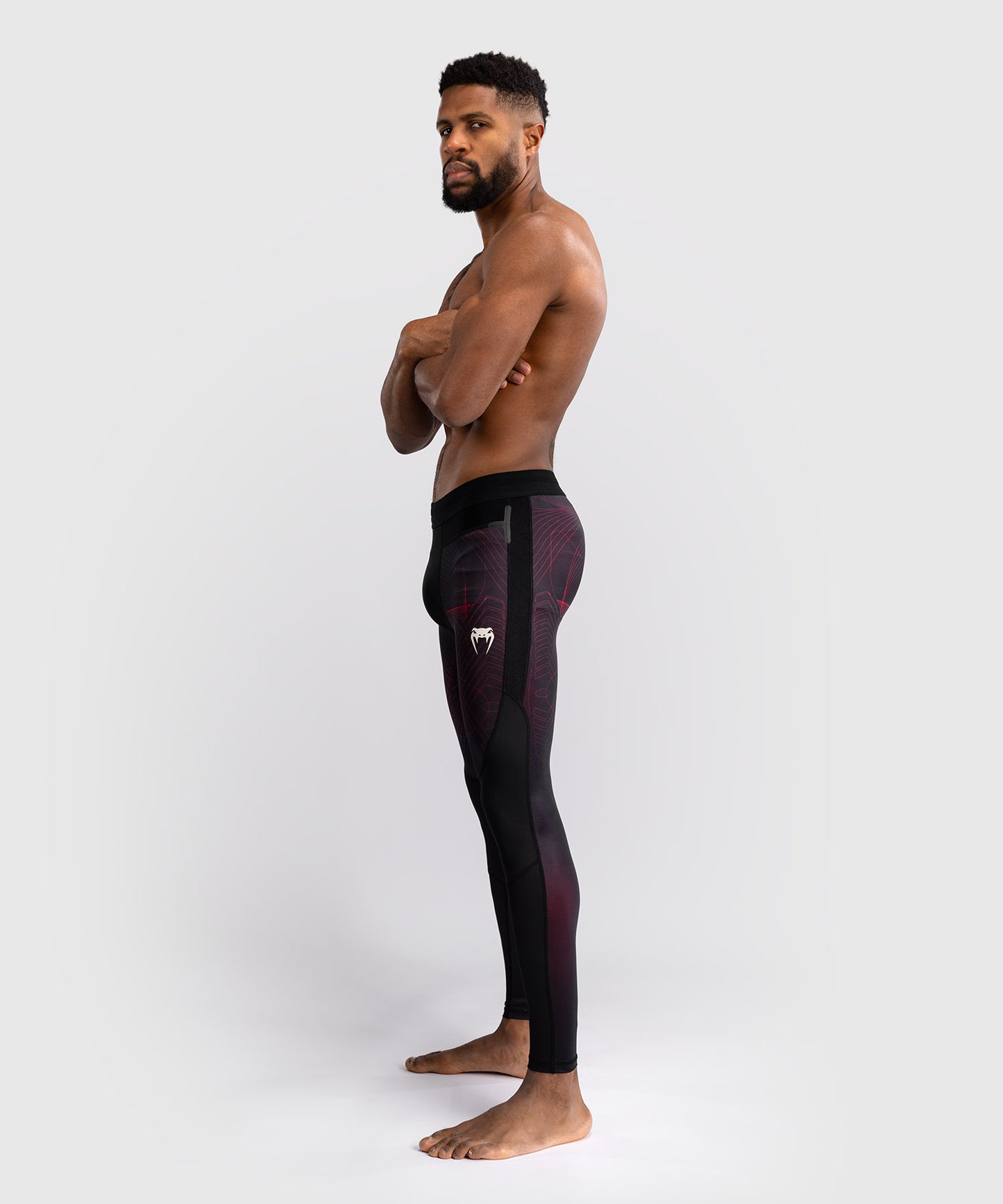 Venum G-Fit Air Compressie Leggings Heren - Diepzwart / Vuurrood