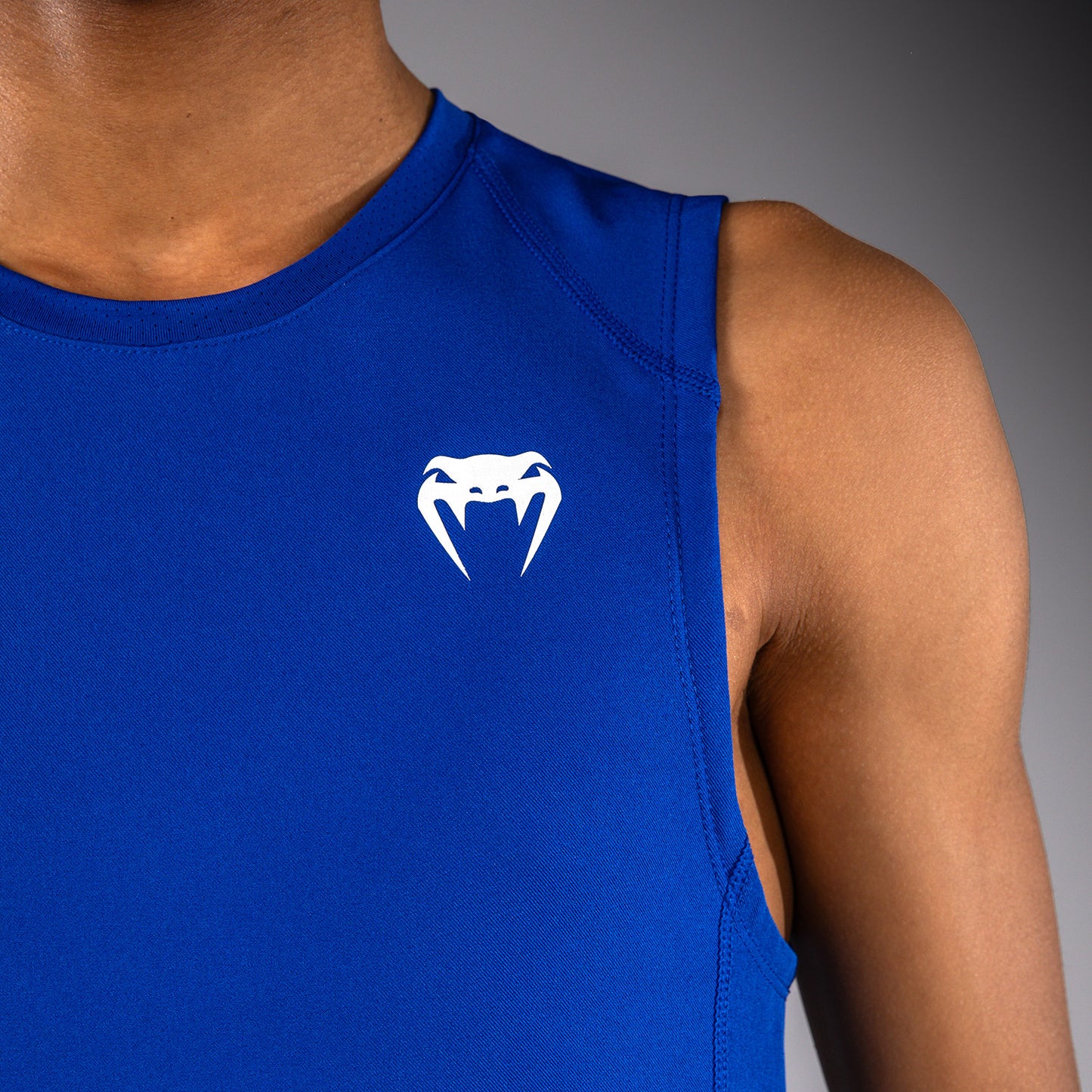 Venum Elite Football Mouwloos Compressie T-shirt voor kinderen - Koningsblauw