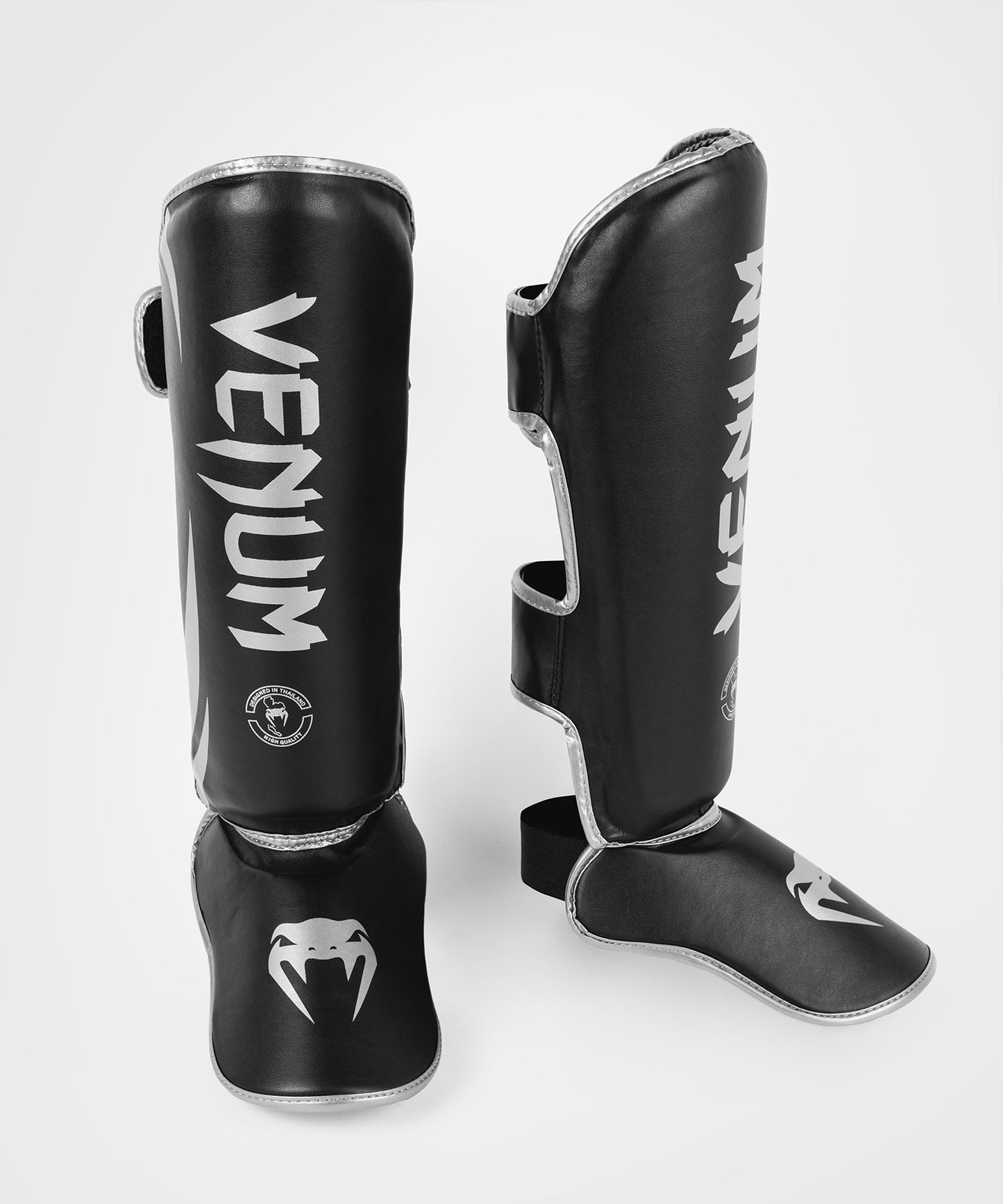 Venum Challenger Scheenbeschermers - Zwart/Zilver
