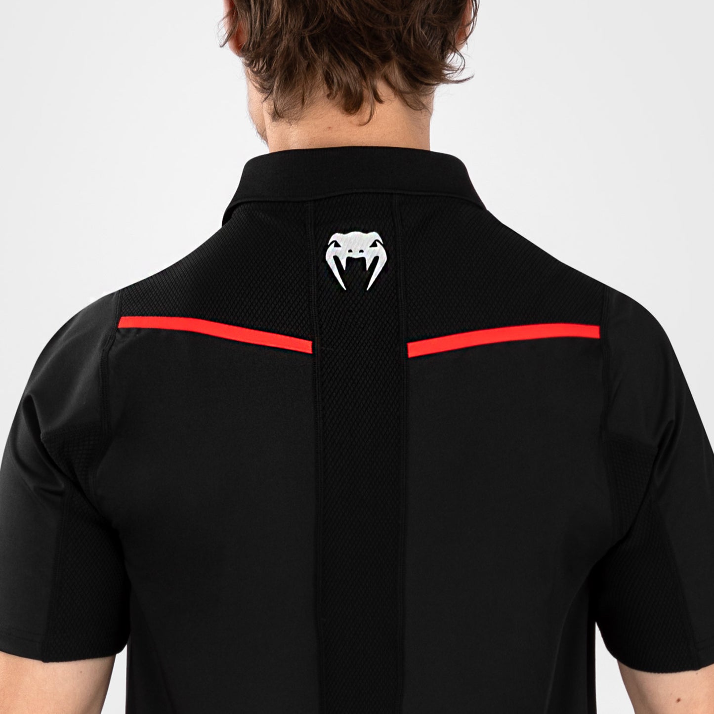 UFC Venum Performance Institute 2.0 Poloshirt voor Mannen - Zwart/Rood