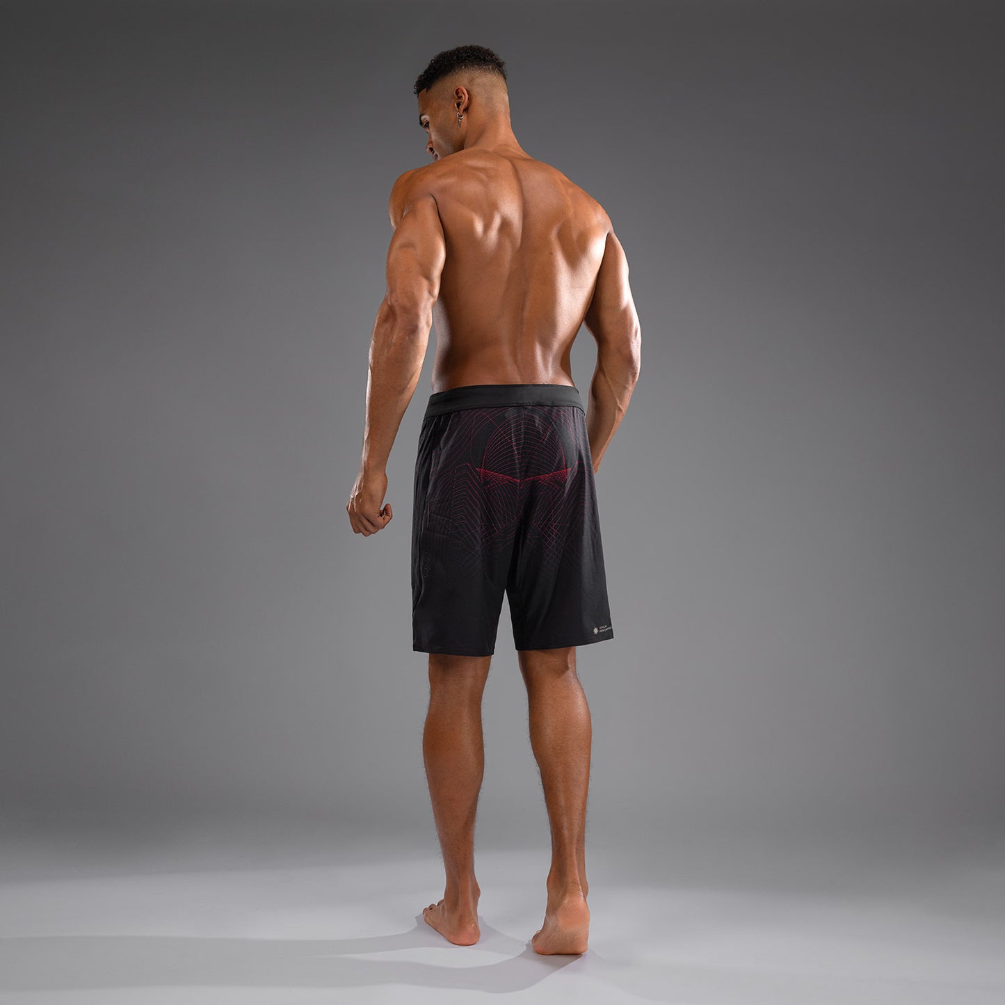 Venum G-Fit Air Fight Shorts Heren - Diepzwart / Vuurrood
