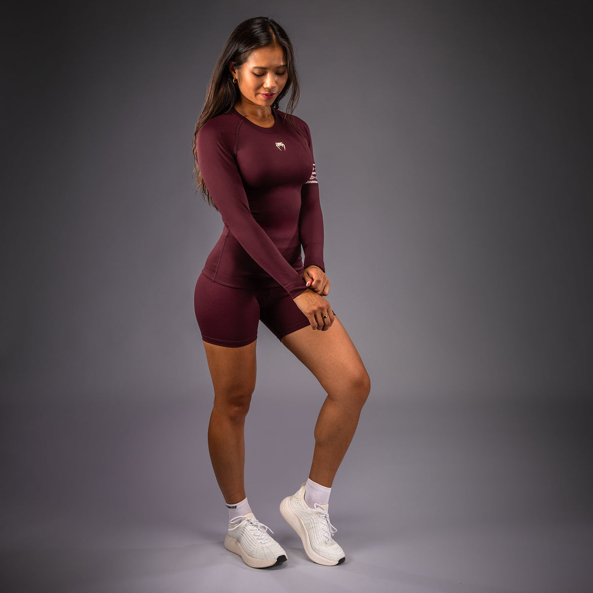 Venum Talisman Rashguard met Lange Mouwen - Pruim