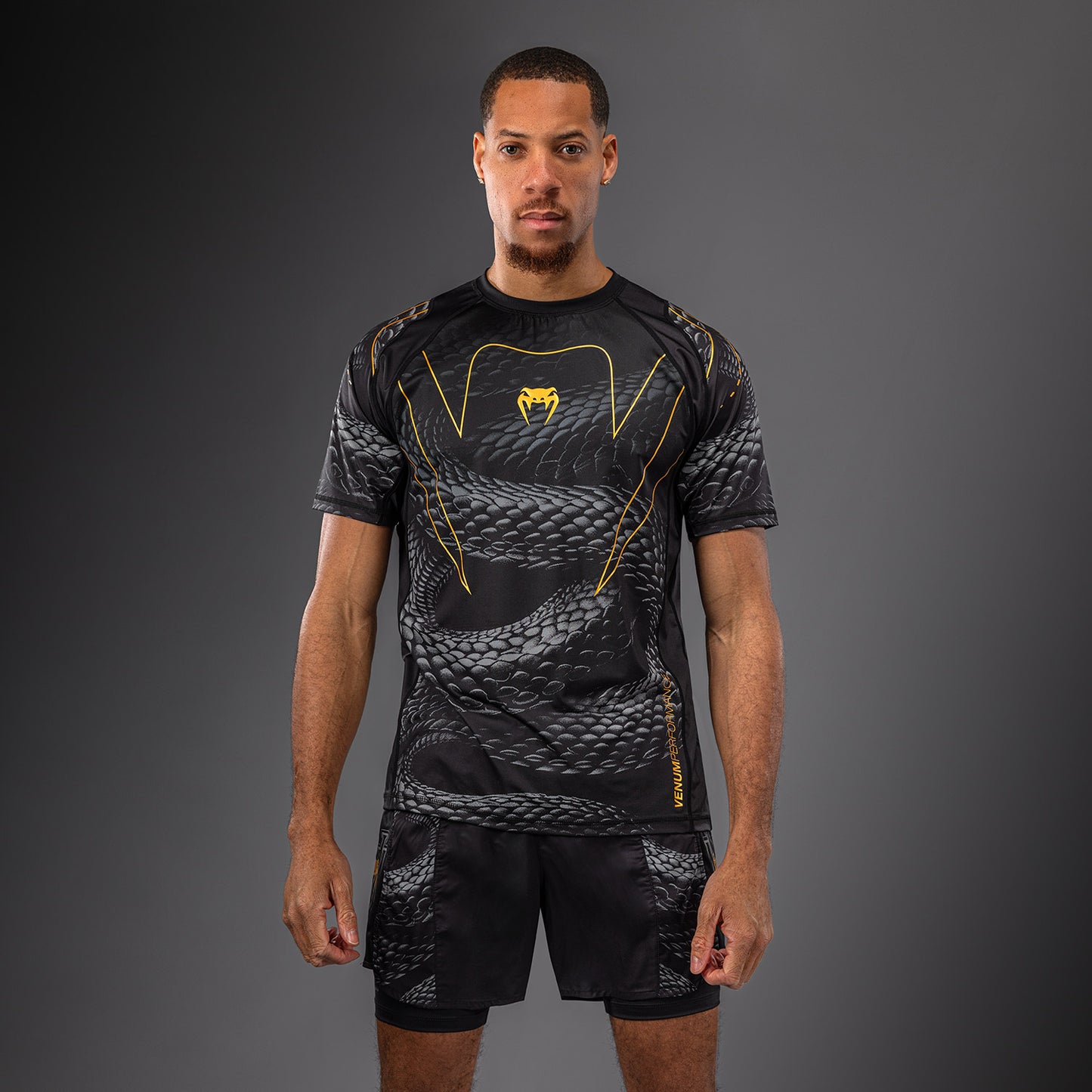 Venum Matupa Dry Tech T-shirt - Zwart/Grijs/Goud