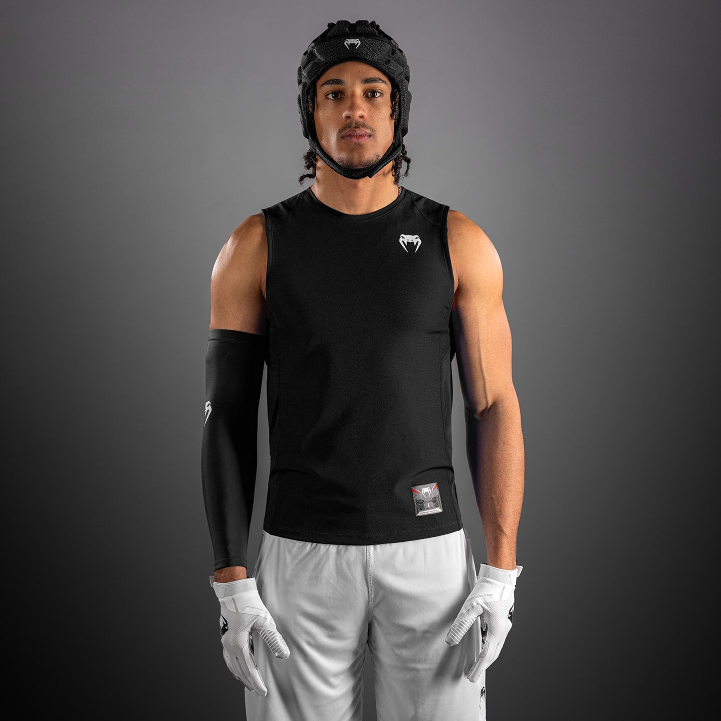 Venum Elite Football Mouwloos Compressie T-shirt - Zwart