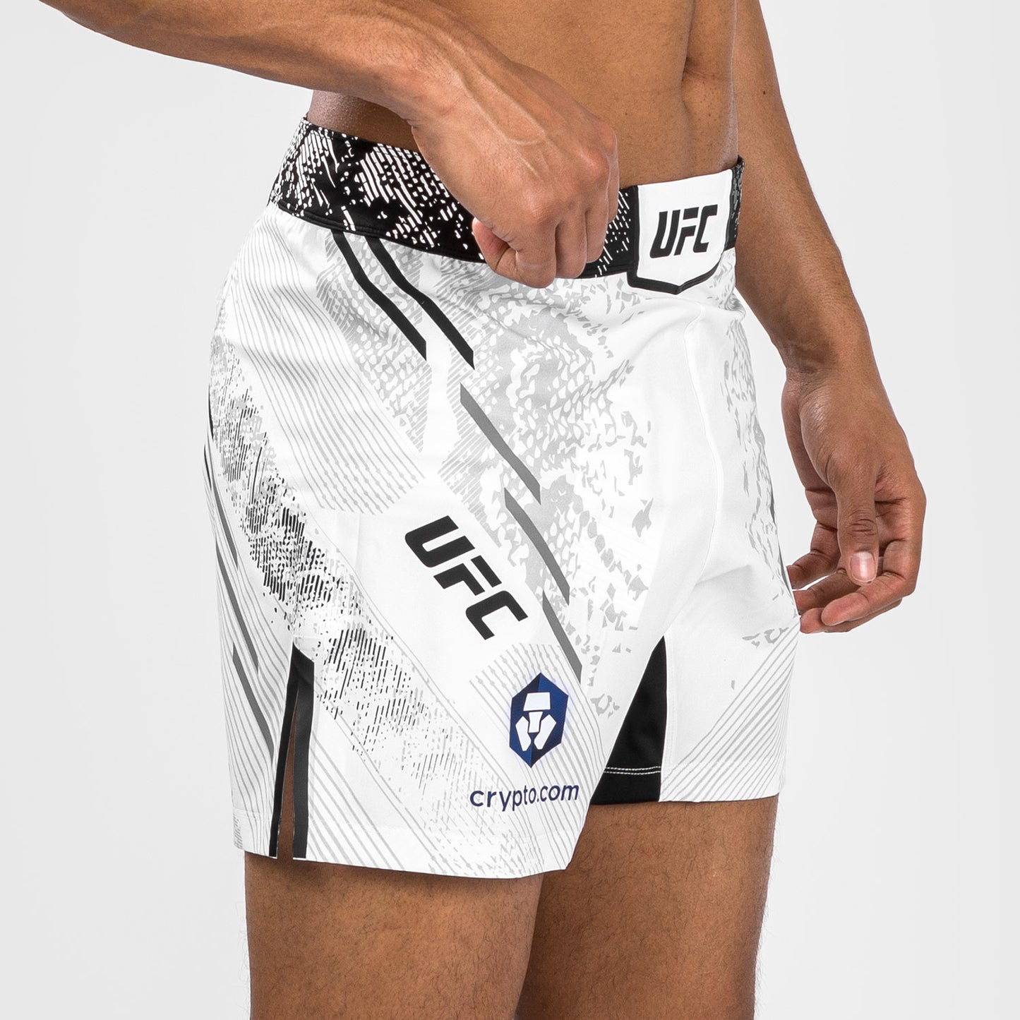 UFC Adrenaline by Venum Gepersonaliseerde Authentic Fight Night Heren Kort - Korte Pasvorm - Wit