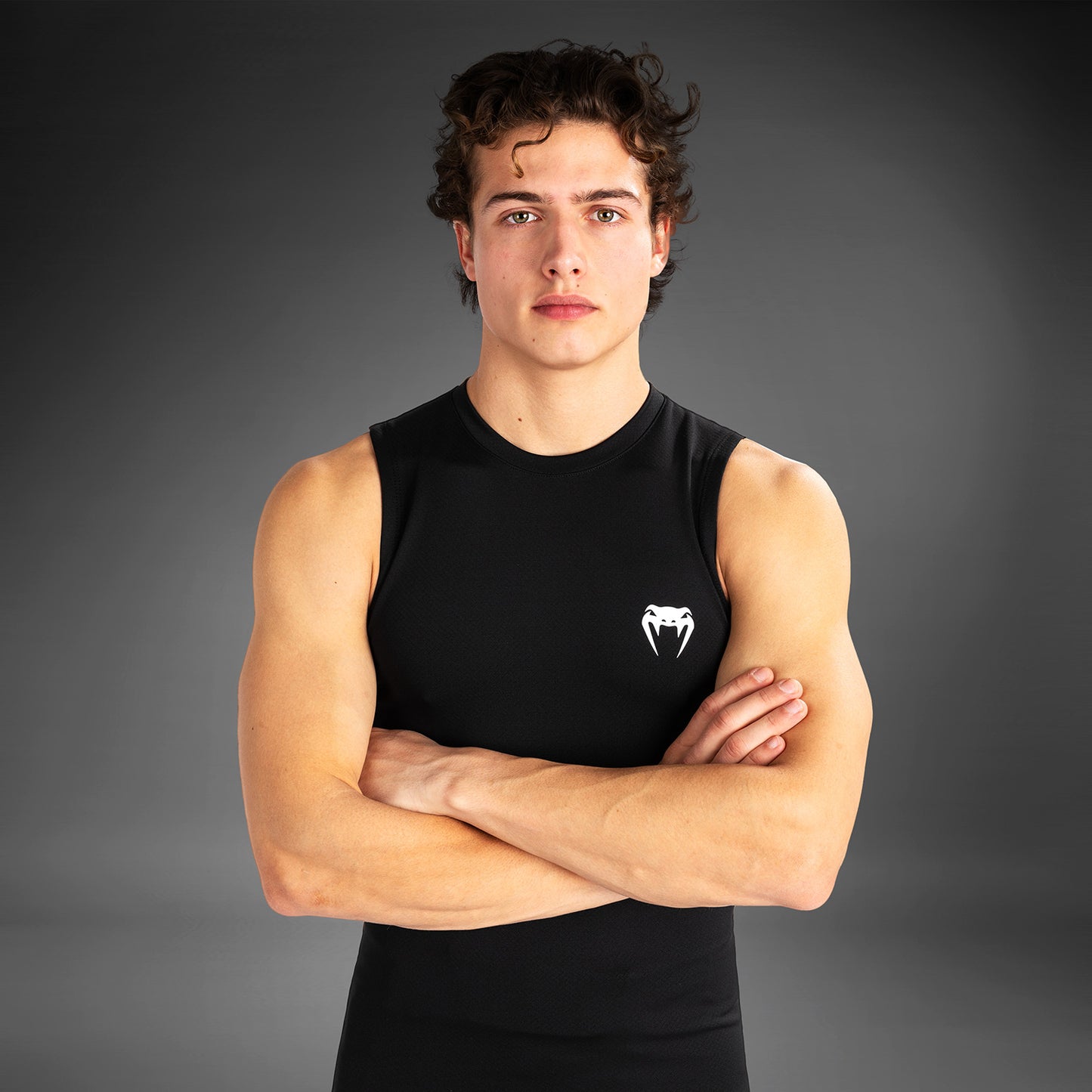 Venum Contender Heren mouwloze beschermer - Zwart/Wit