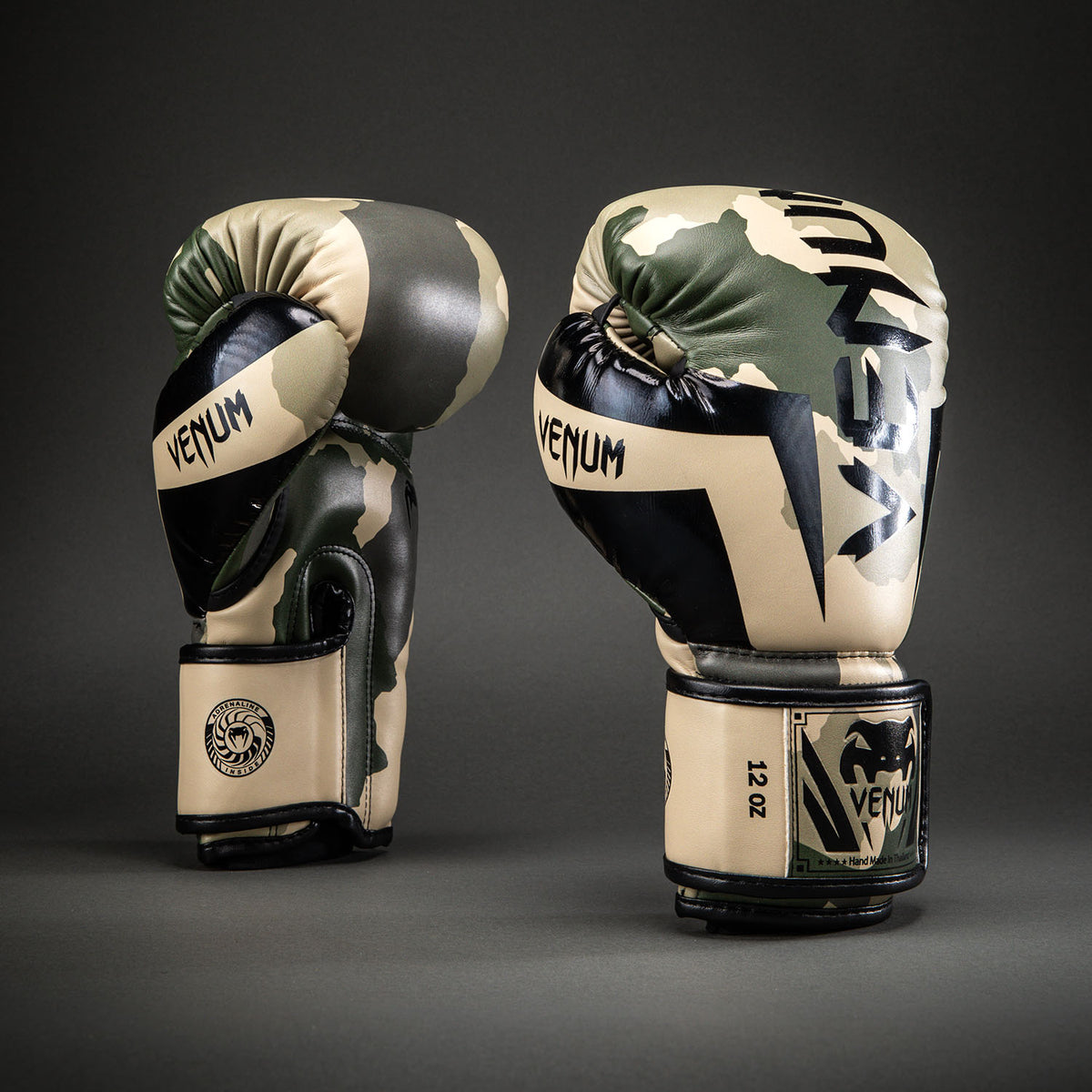 Venum Elite Camo Bokshandschoenen - Kaki/Offwhite