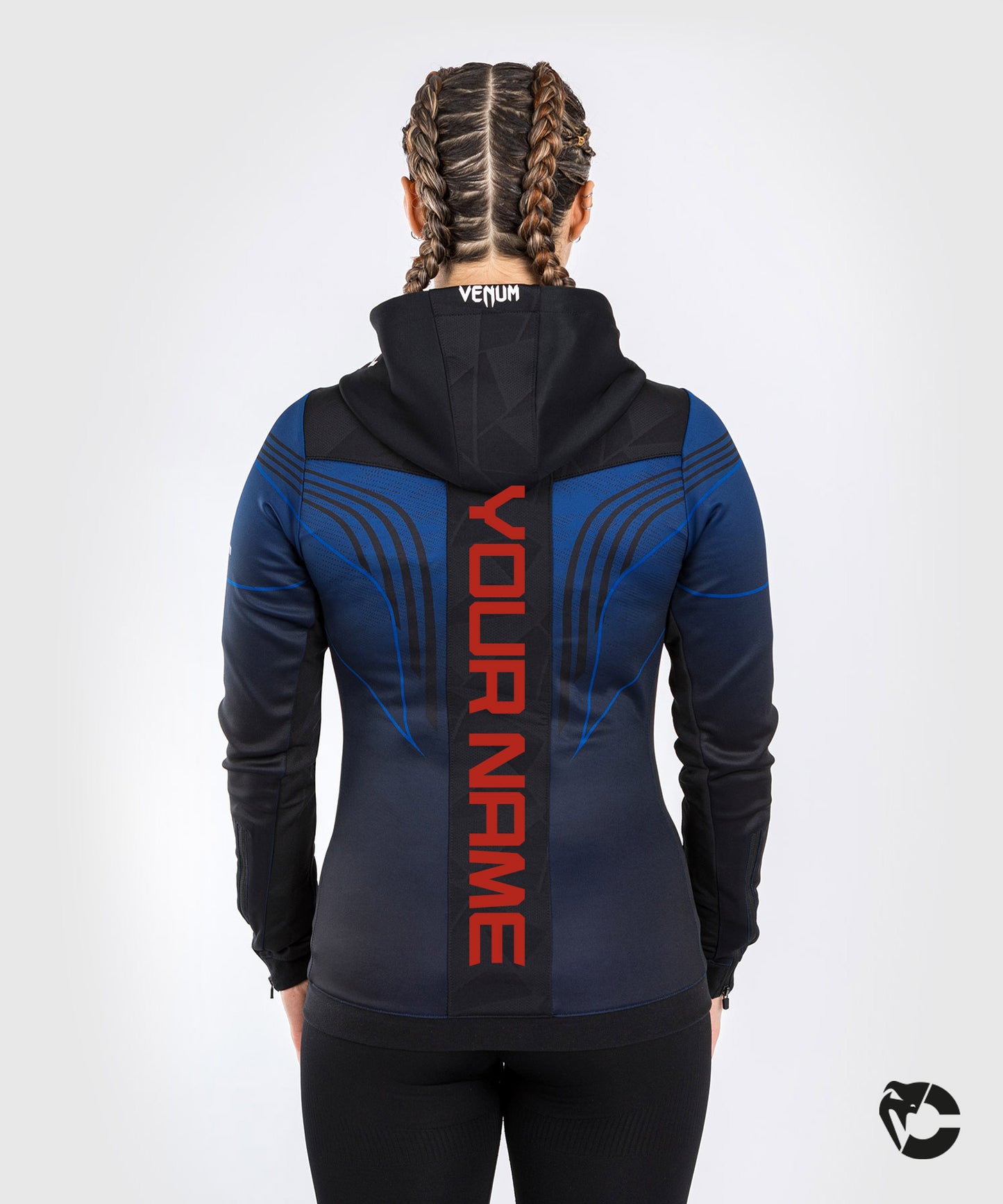 UFC Venum Authentic Fight Night 2.0 Walkout-hoodie voor dames - Midnight Edition