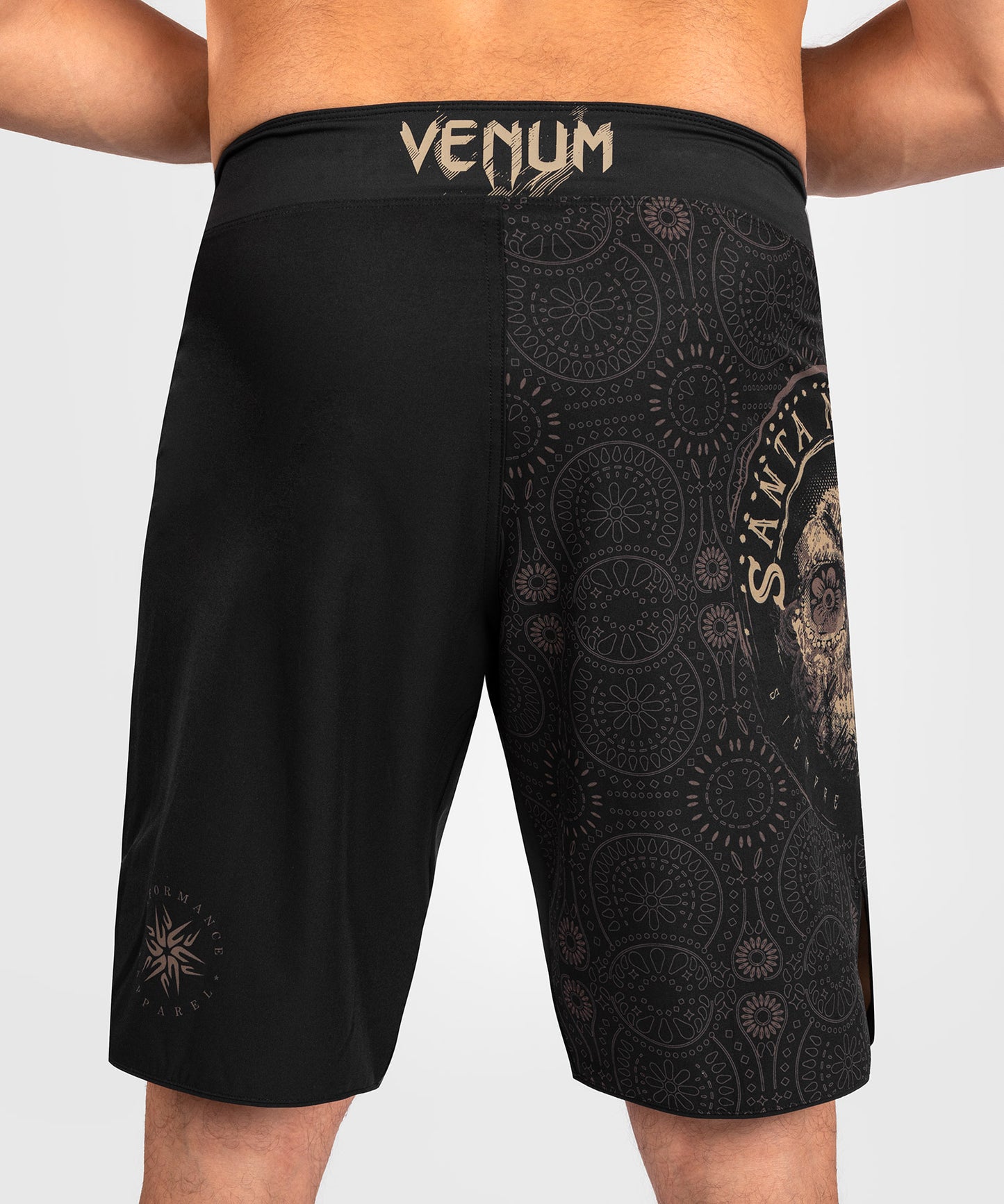 Venum Santa Muerte Dark Side - Fightshorts - Zwart/Bruin