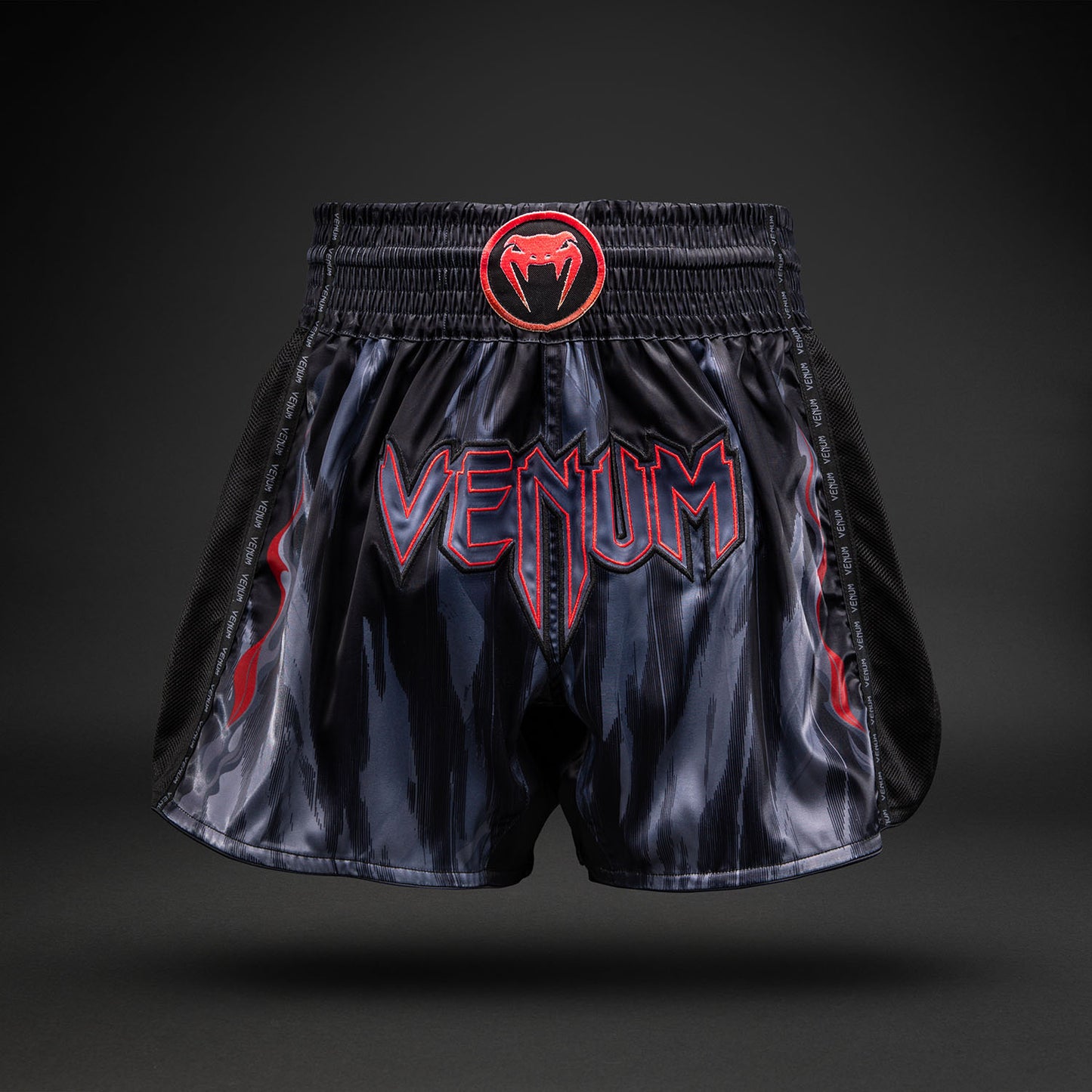 Venum Demon Muay Thai-short - Zwart/Grijs