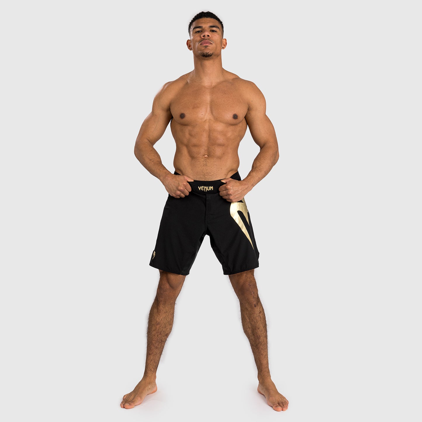 Venum Light 5.0 Vechtshorts - Zwart/Goud