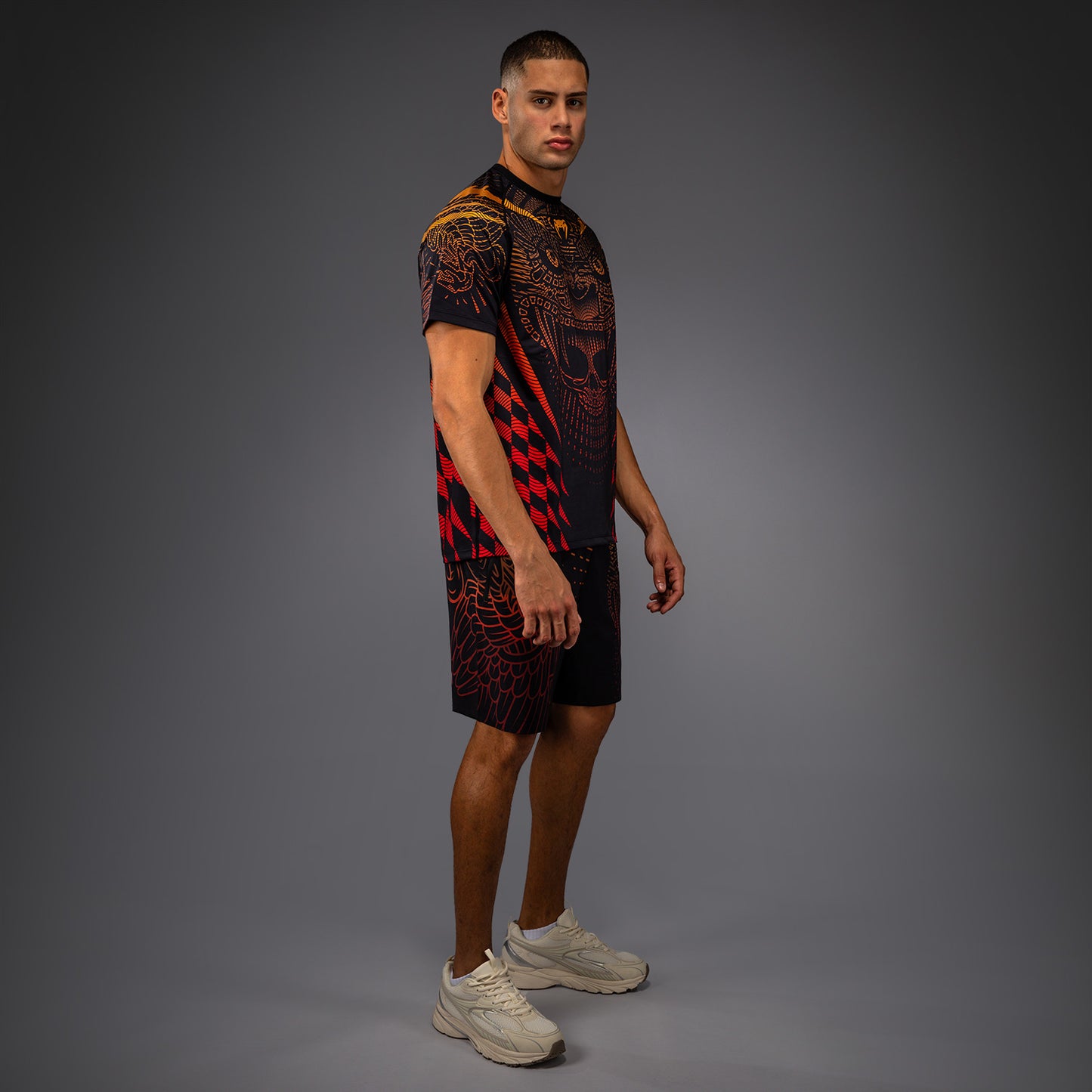 Venum Quetzal Fury Dry-Tech T-shirt - Zwart/Fury Rood/Tangerine