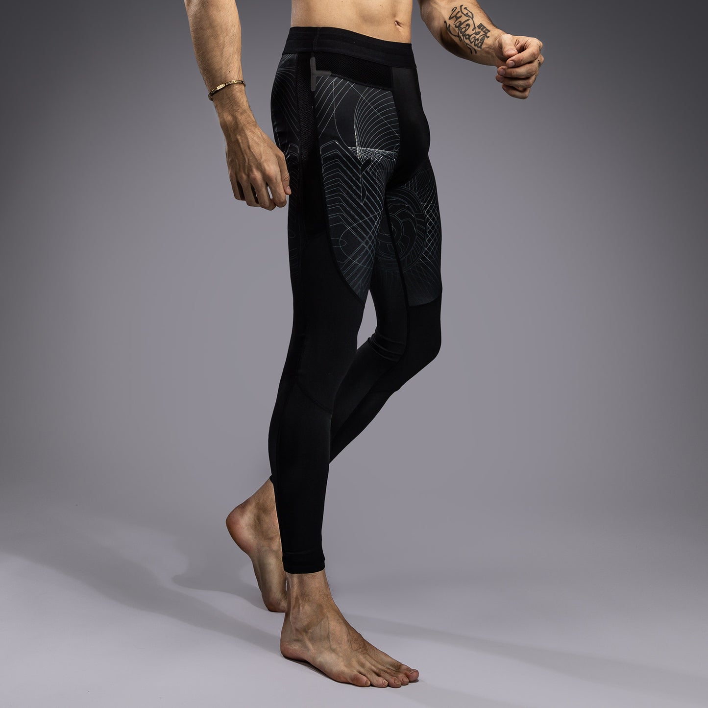 Venum G-Fit Air Compressie Leggings Heren - Diepzwart / Woestijnzand