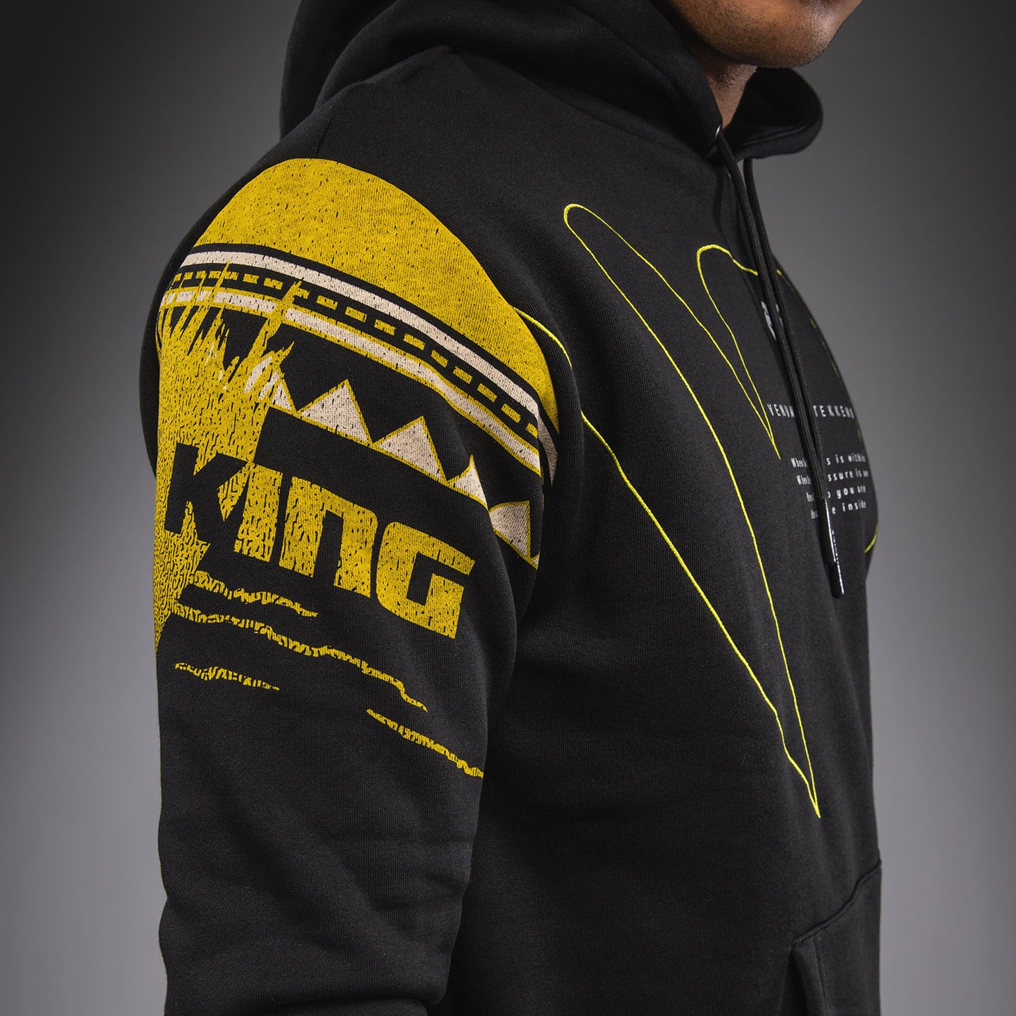 Venum x TEKKEN 8 Hoodie met Rits - King - Zwart/Geel