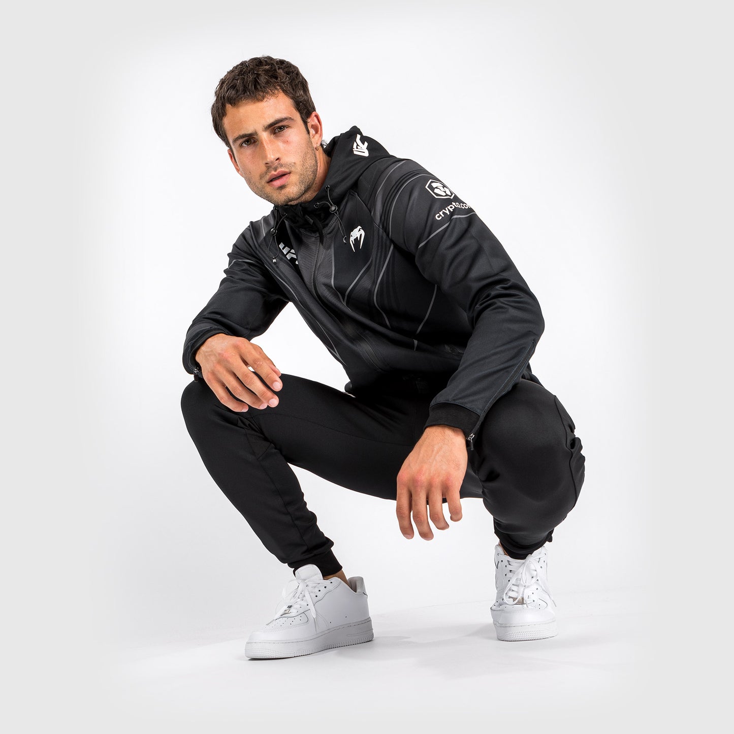 UFC Venum Authentic Fight Night 2.0 Heren Walkout Hoodie - Zwart