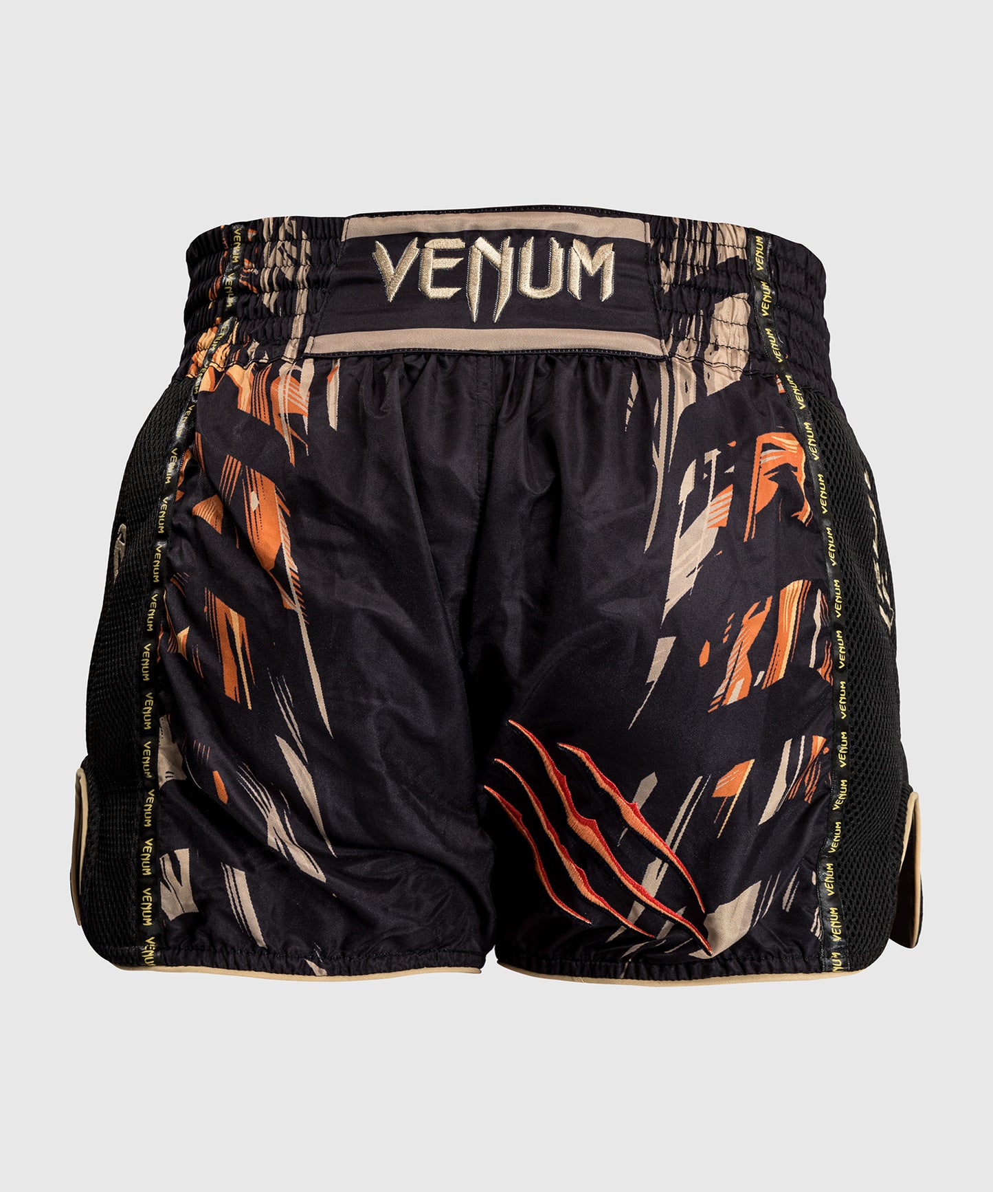 Venum Tiger Muay Thai Shorts - Zwart / Neon Oranje