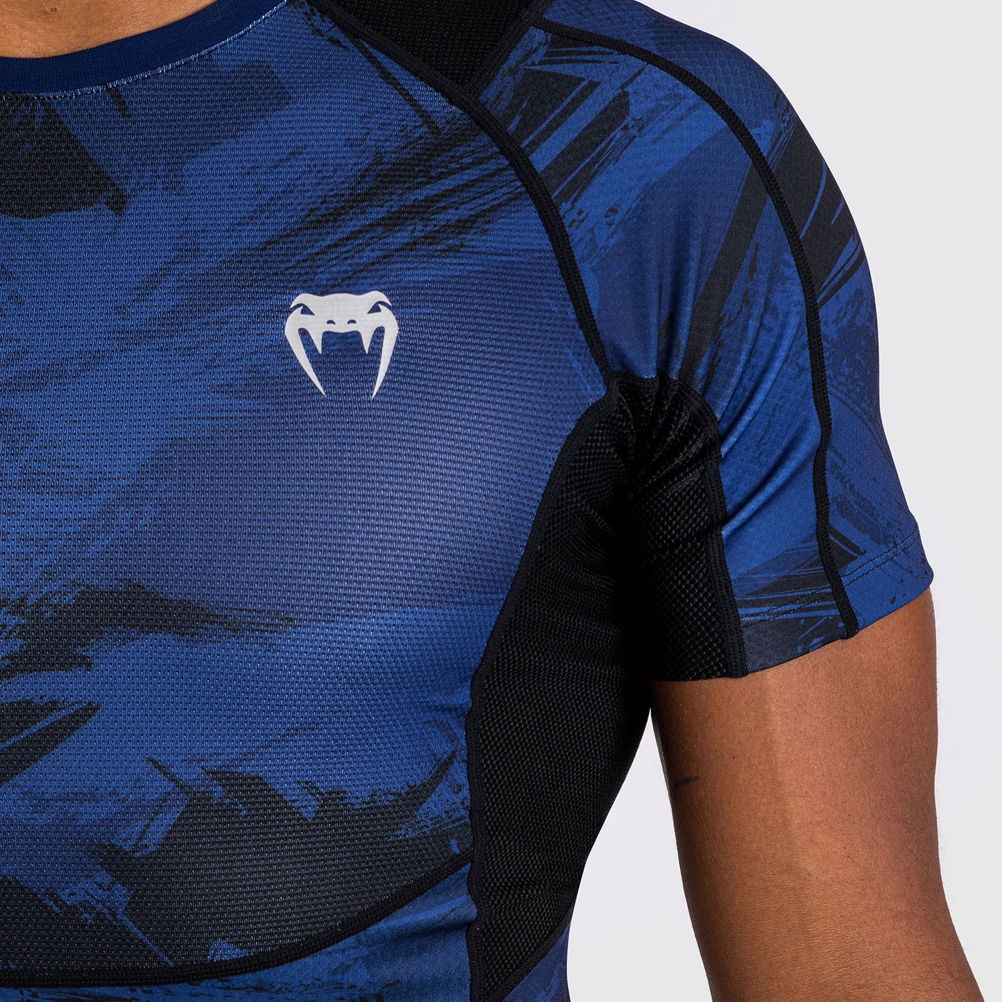 Venum Electron 3.0  Rashguard korte mouw - Marineblauw