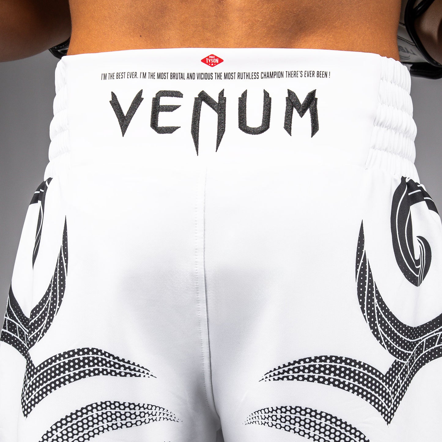 Venum x Mike Tyson Tiger Boksshorts - Optisch Wit/Diep Zwart