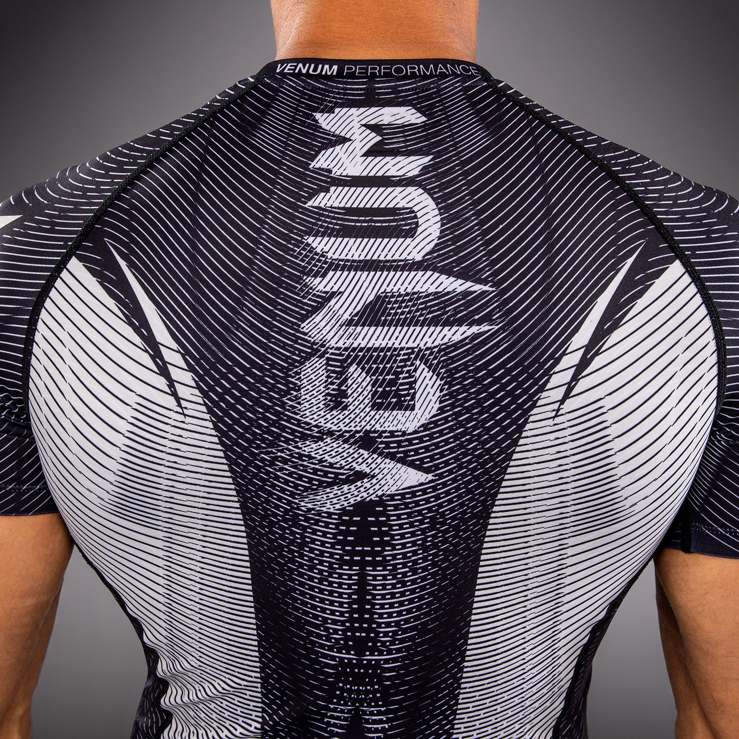 Venum Galactic 3.0 Rashguard met korte mouwen - Offwhite/Zwart