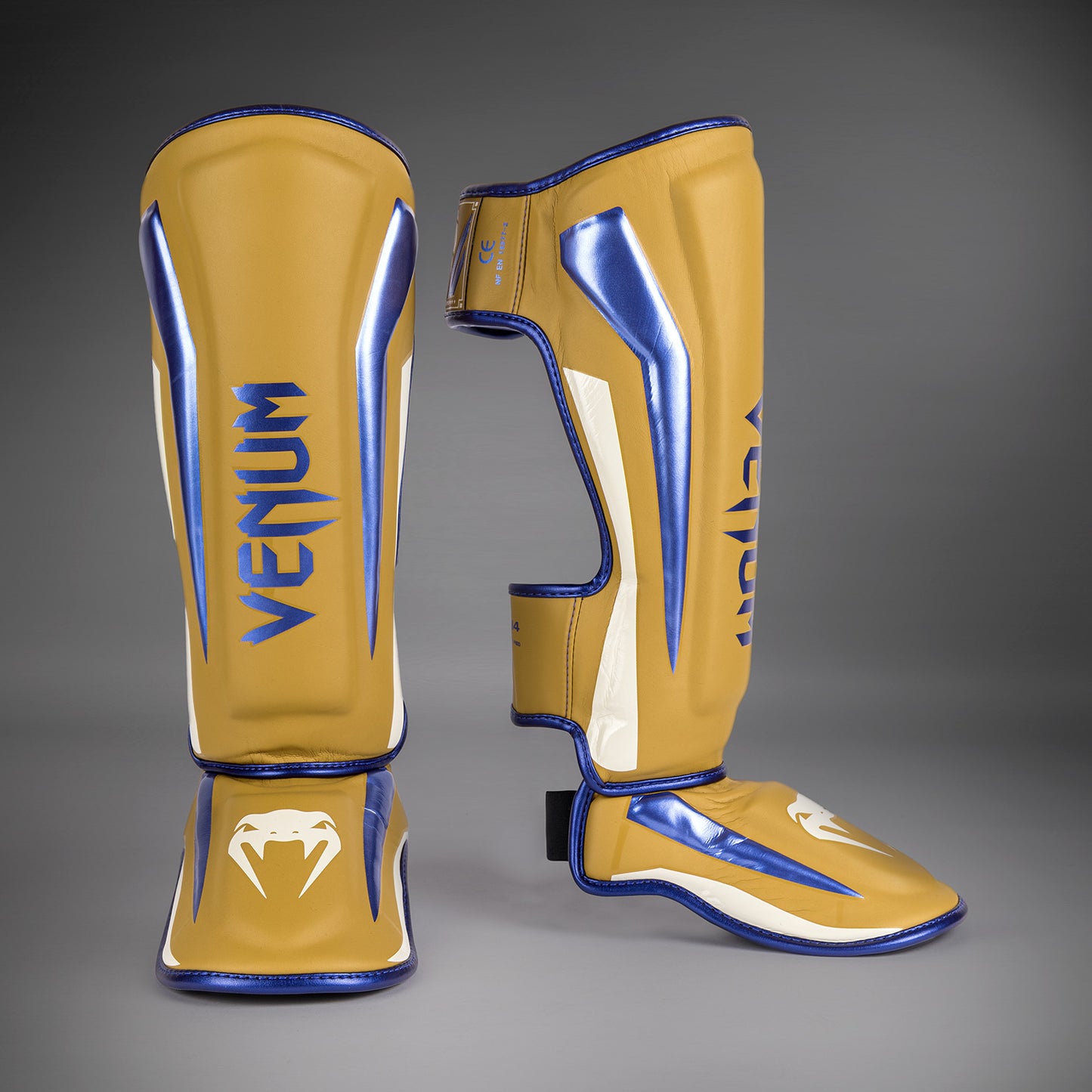 Venum Elite Scheenbeschermers - Camel - Speciale Editie