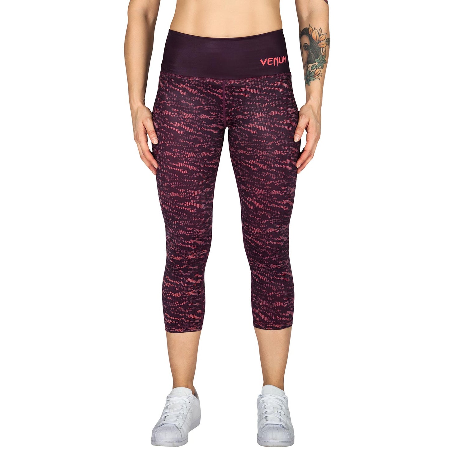 Venum Camoline Cropped Leggings - Zwart/Coral