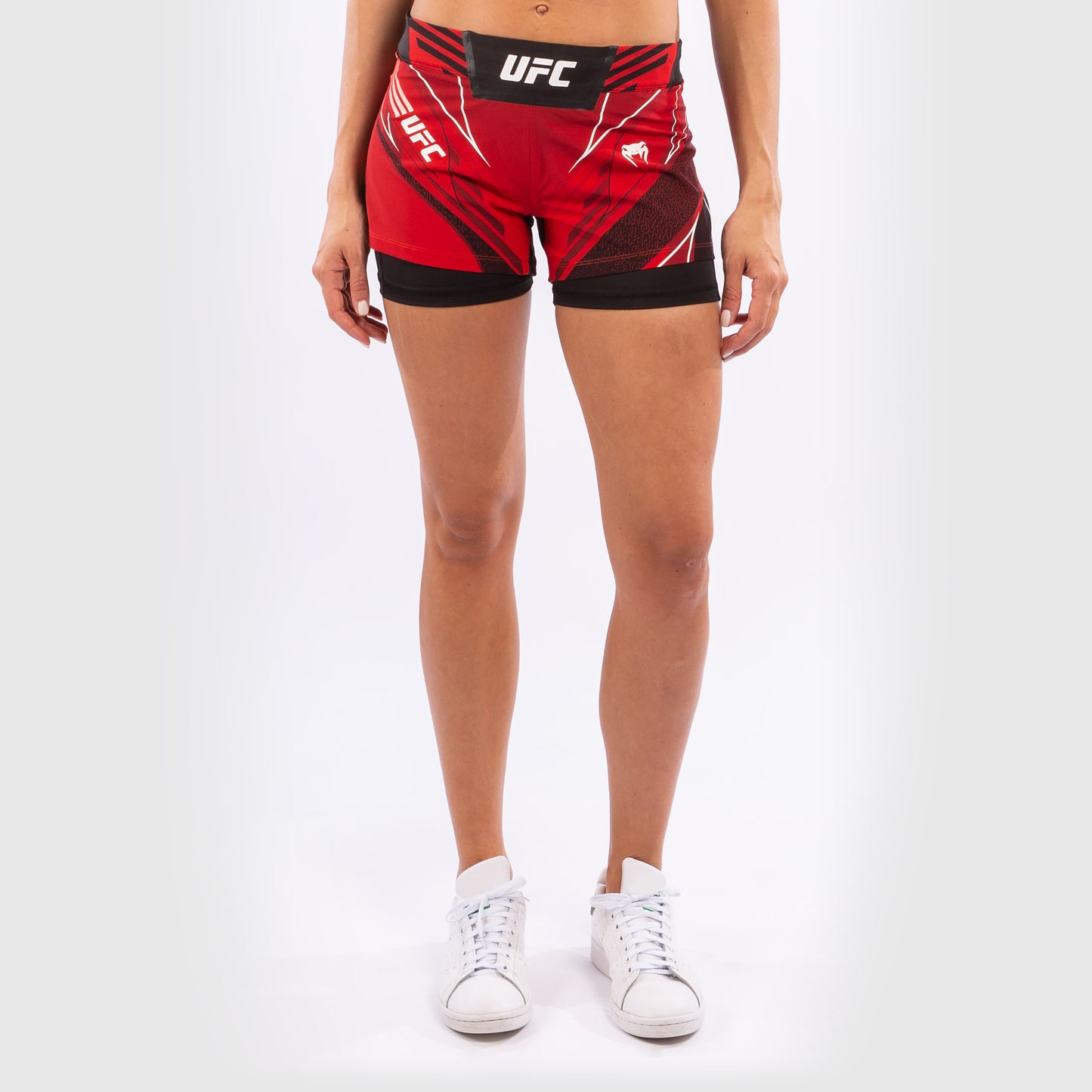 UFC Venum Authentic Fight Night Damesshorts - Short Fit - Rood