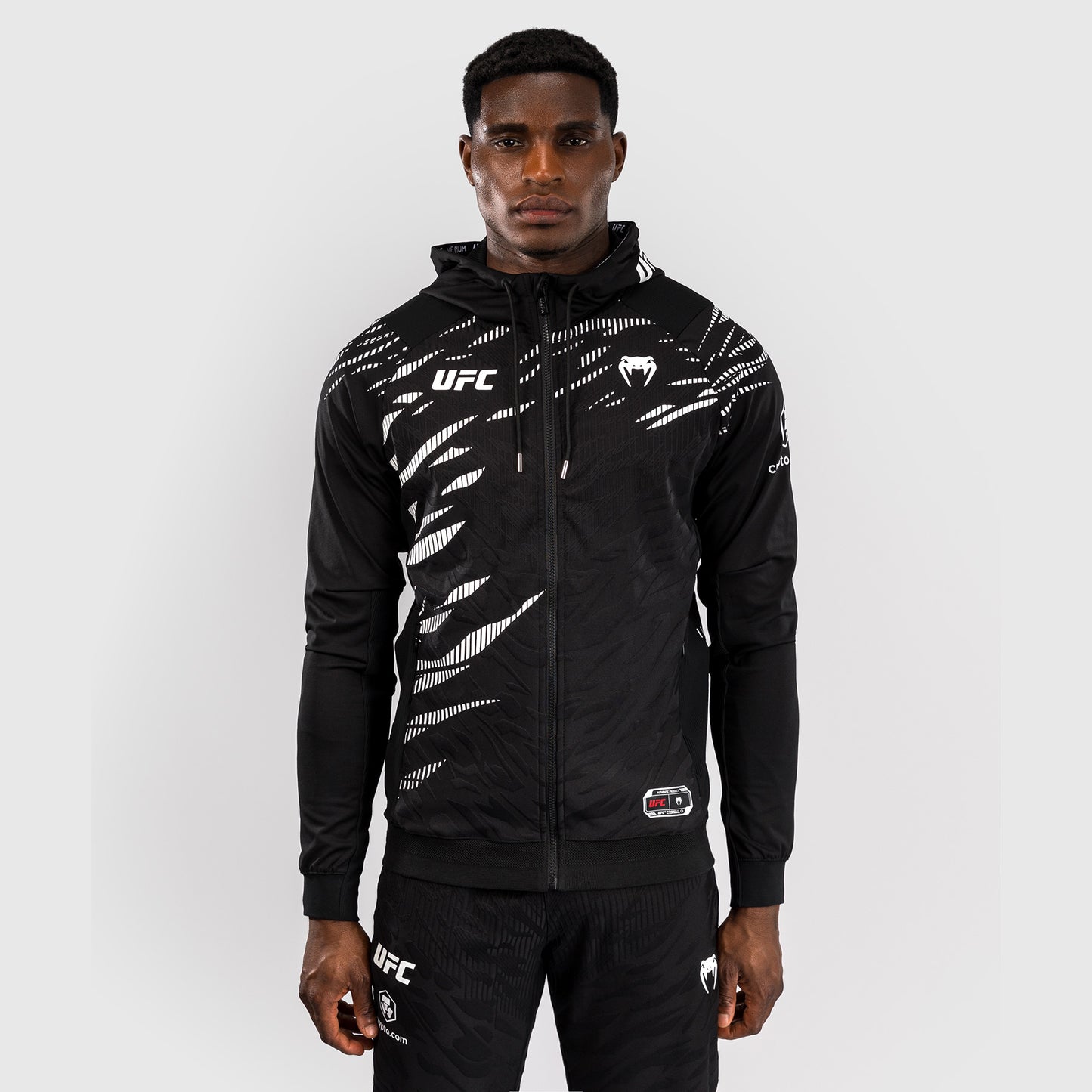 UFC Fusion by Venum Personalized Authentic Fight Night Hoodie voor Heren - Zwart
