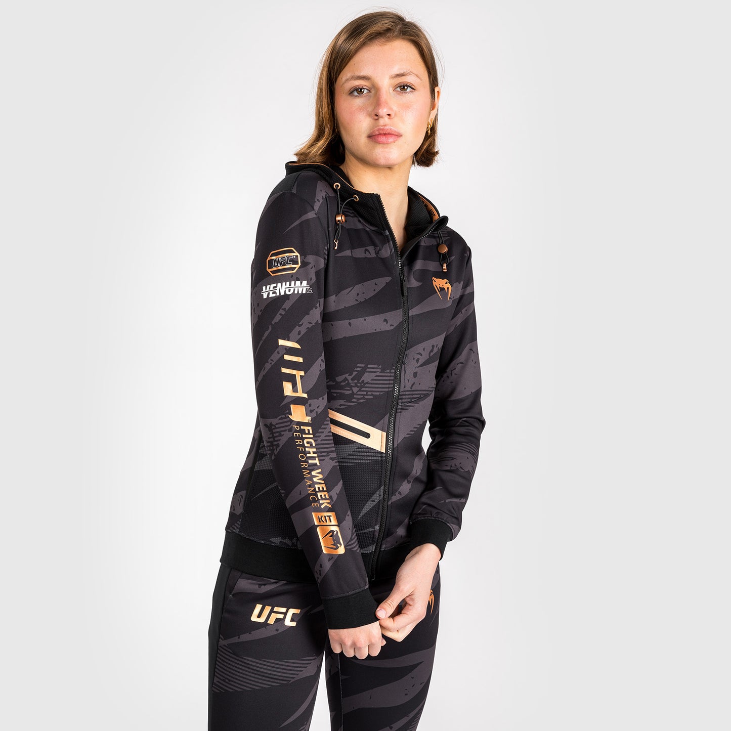 UFC Adrenaline By Venum Fight Week Jas Met Capuchon Voor Vrouwen - Urban Camo
