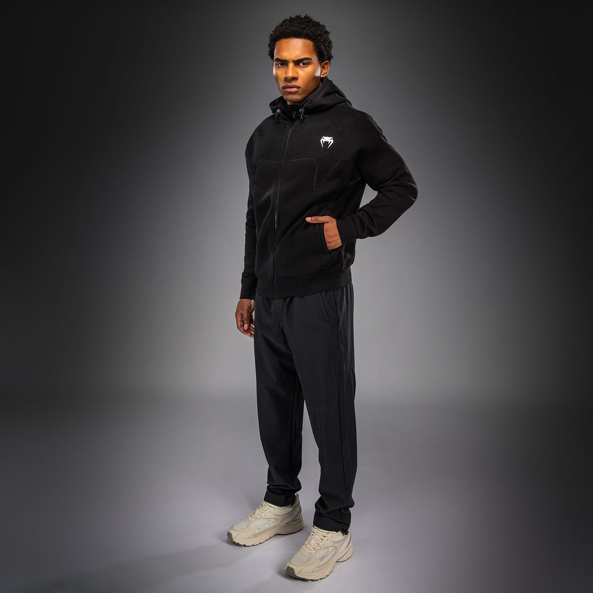 Venum Attack Fleece & Weave Trainingsjack - Zwart