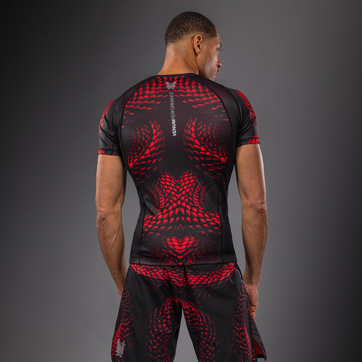 Venum Matupa Met korte mouwen Rashguard - Zwart/Rood/Zilver