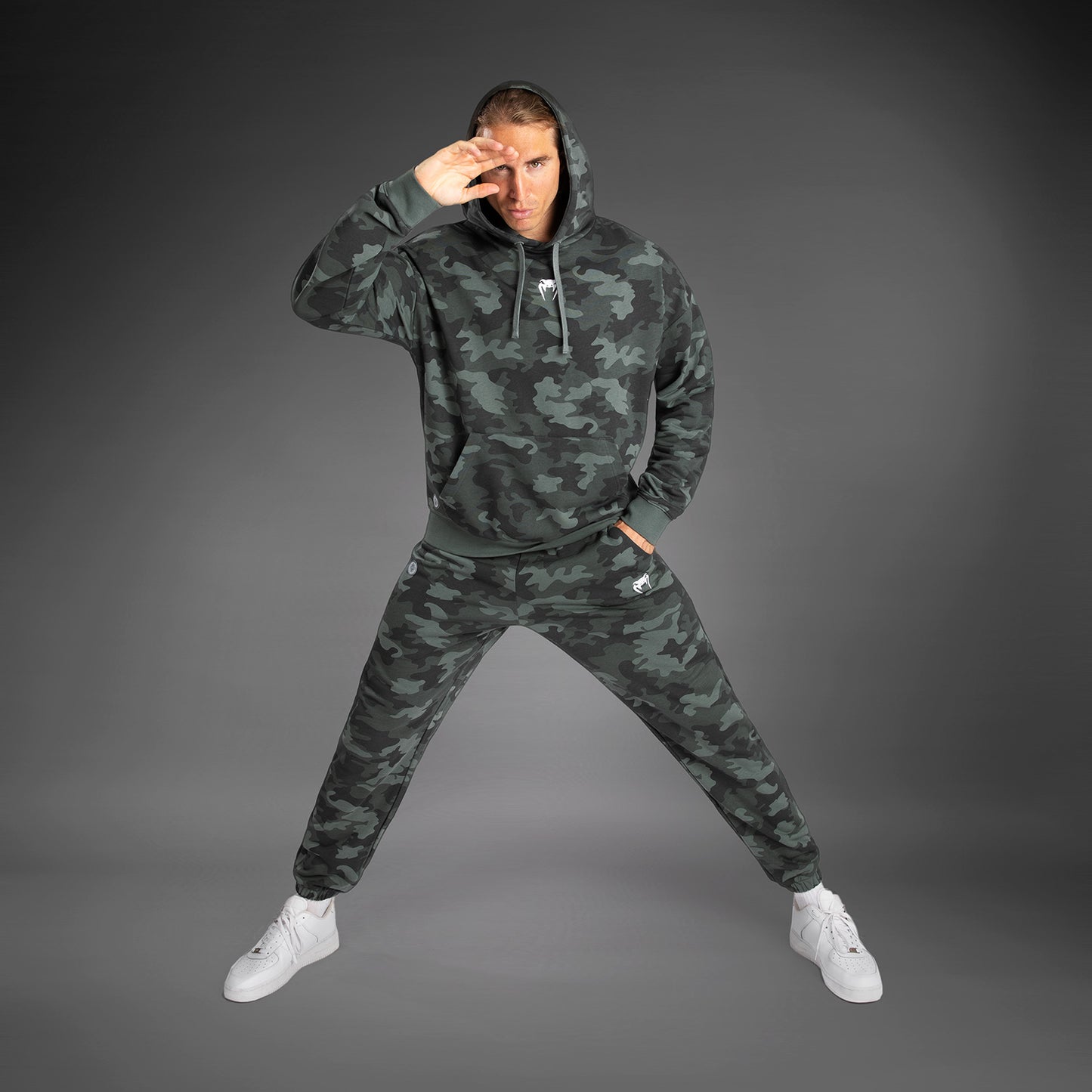 Venum Vortex XL Heren Hoodie - Khaki Camo