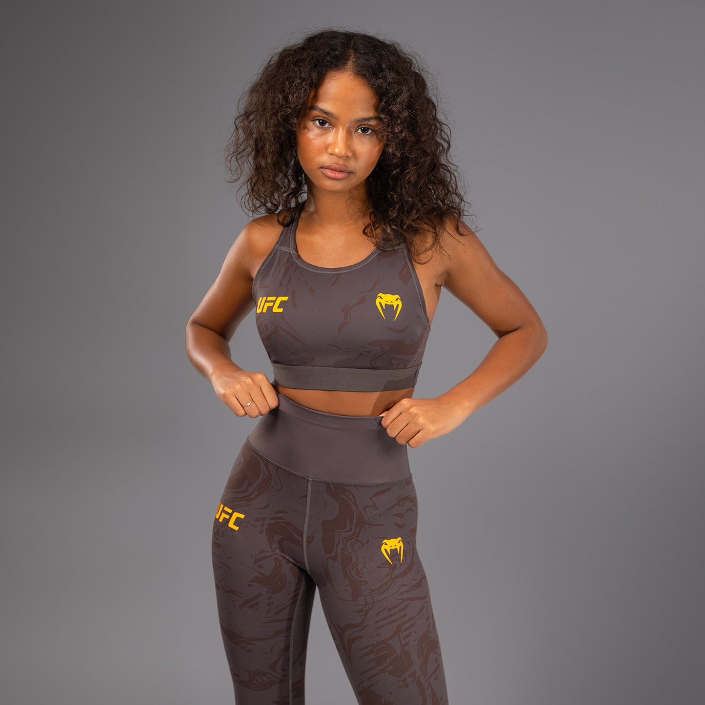 UFC Fusion by Venum Fight Week Sport-BH voor Dames - Earthen Brown