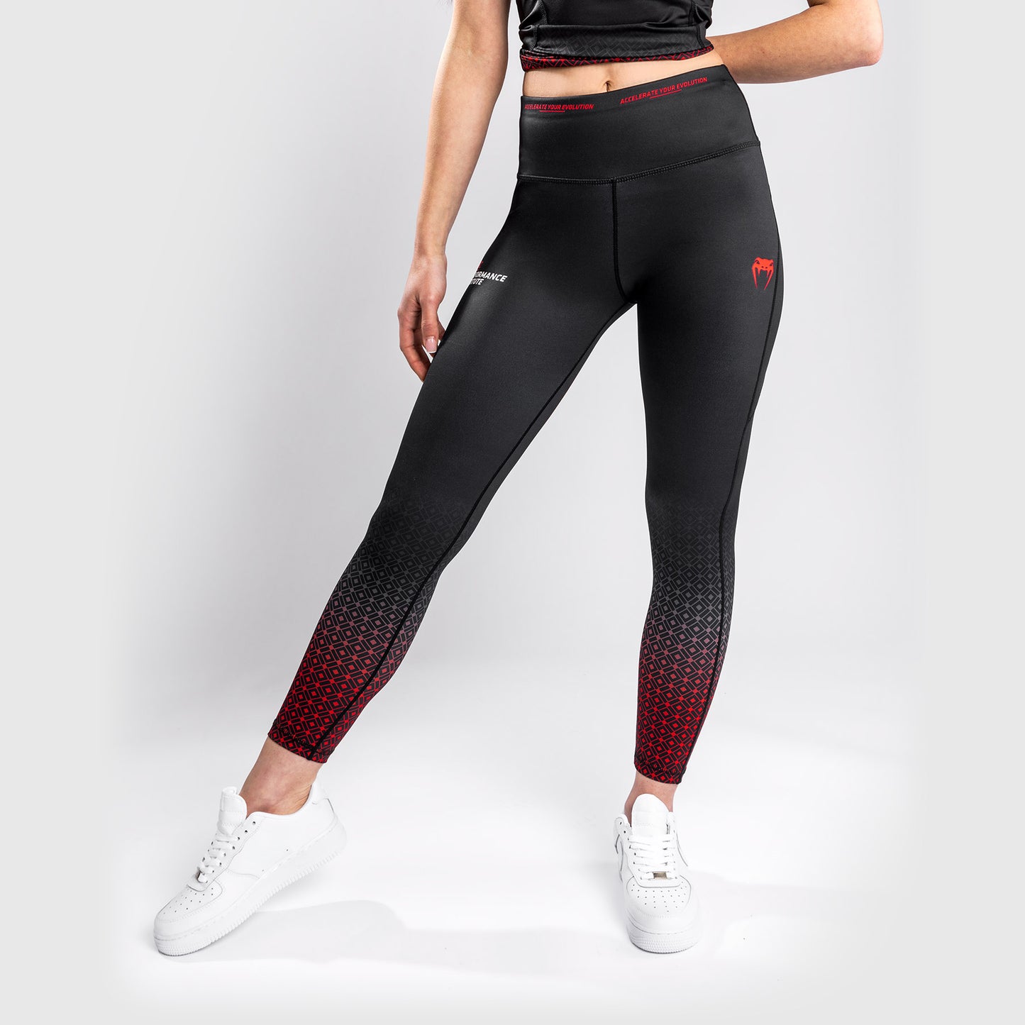 Venum UFC Performance Institute Legging - Zwart/Rood