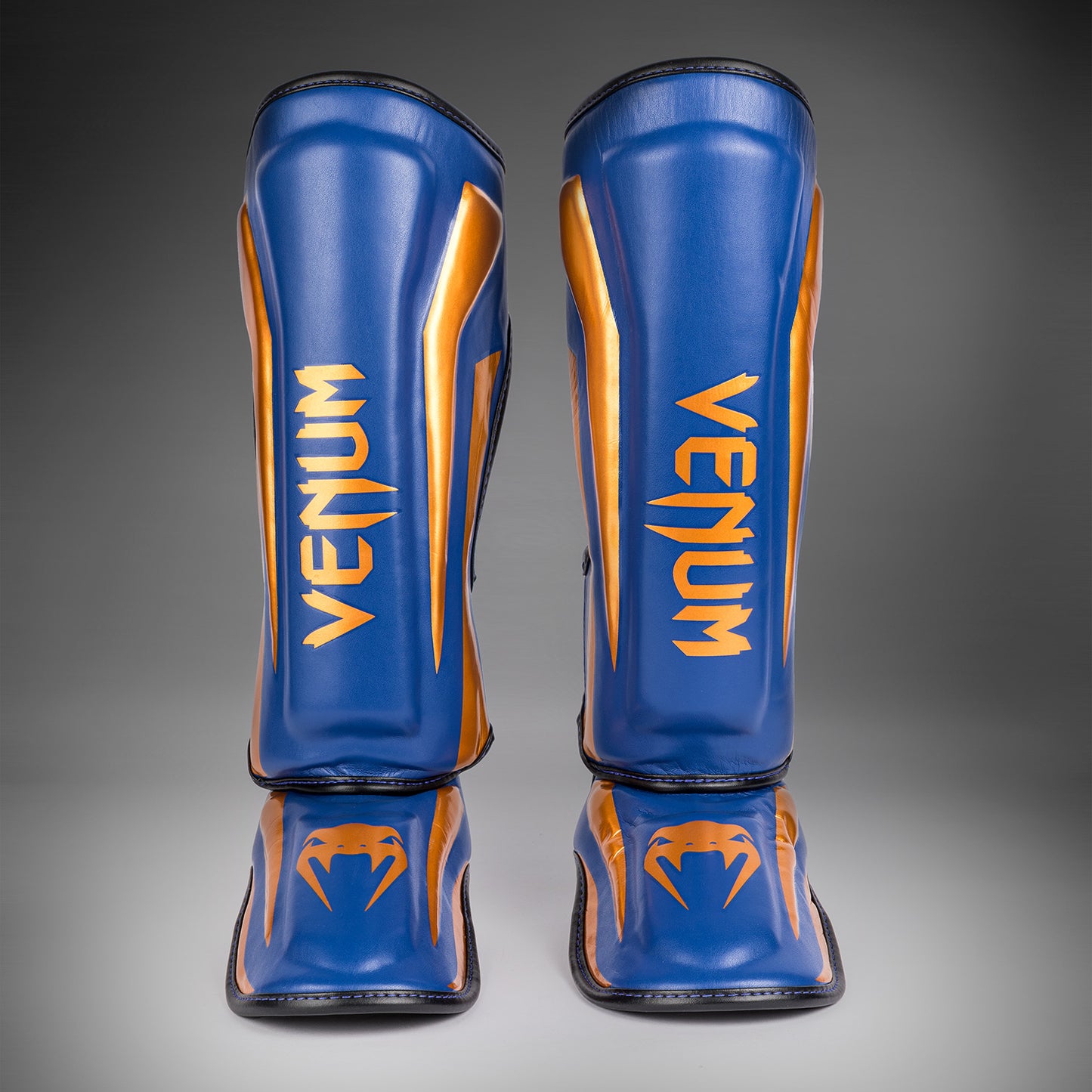 Venum Elite Scheenbeschermers - Koninklijk Blauw - Speciale Editie