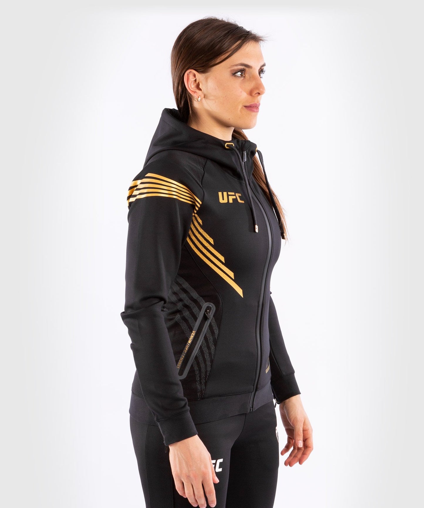 UFC Venum Gepersonaliseerd Authentic Fight Night Walkout Hoodie voor dames - Champion
