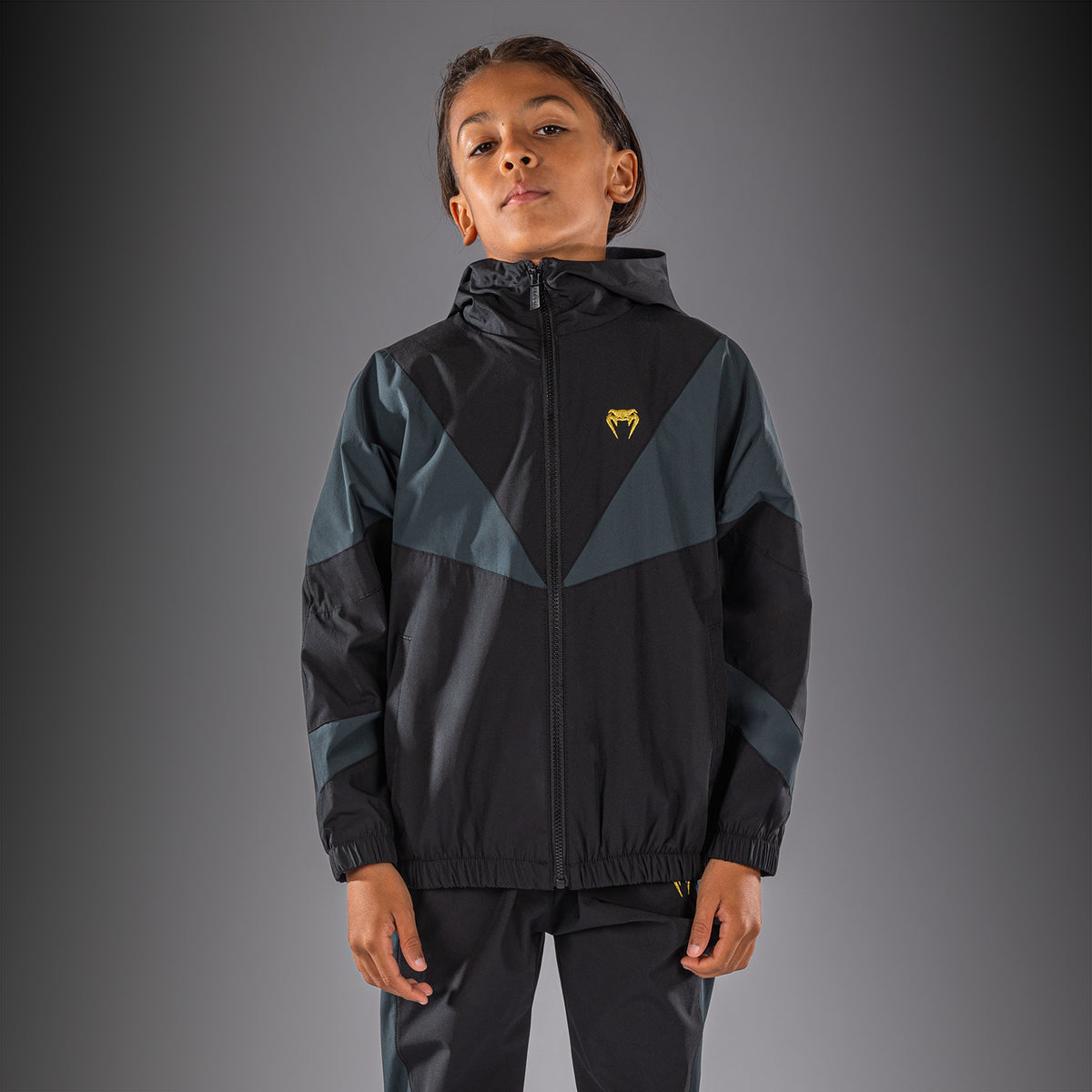 Venum Vectra Trainingsjack voor kinderen - Zwart/Goud